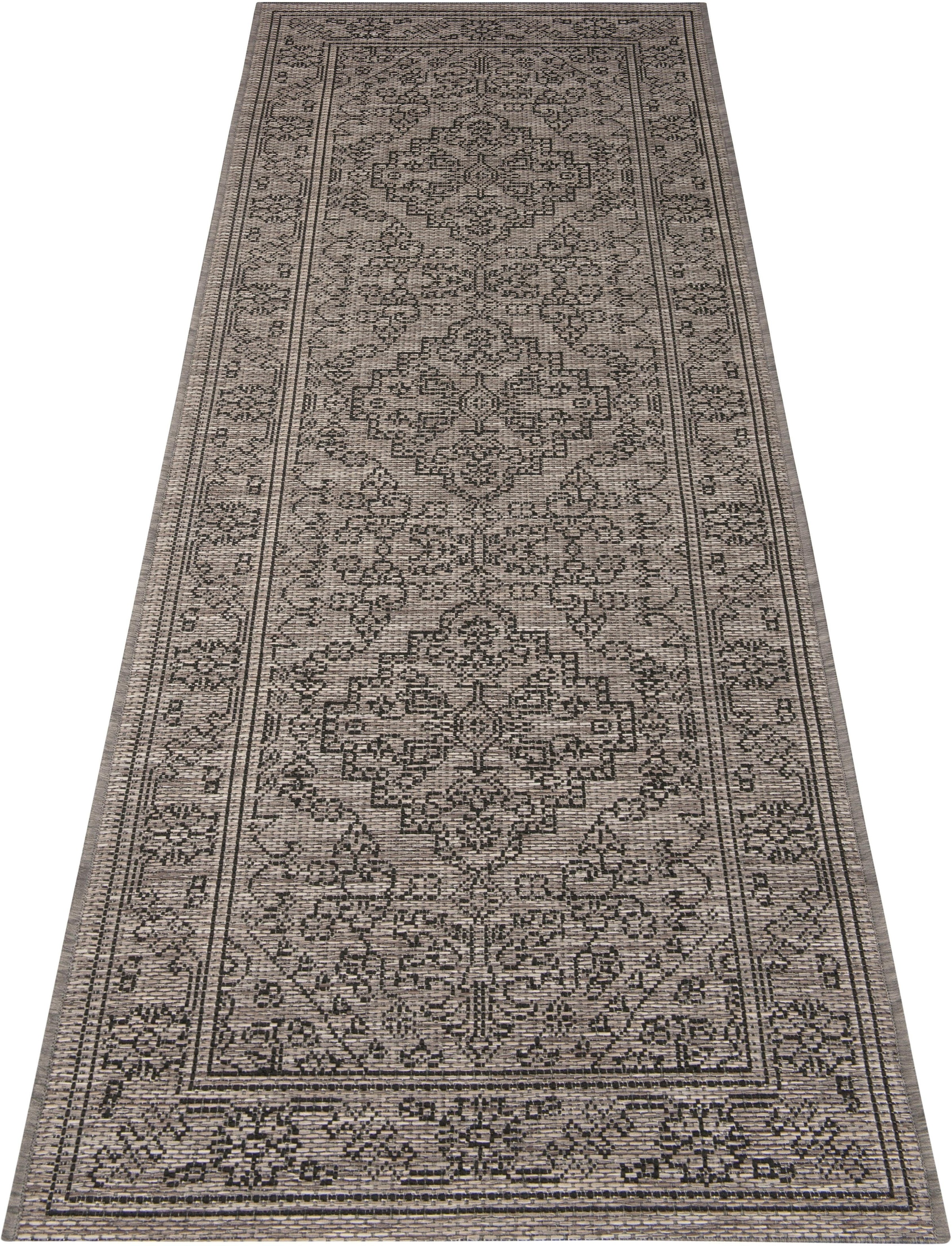 Image of NORTHRUGS Läufer »Tyros«, rechteckig, 4 mm Höhe, In-und Outdoor geeignet, Wohnzimmer, Balkon, Terrasse, Garten, Strapazierfähig und pflegeleicht, Flachgewebe bei Ackermann Versand Schweiz