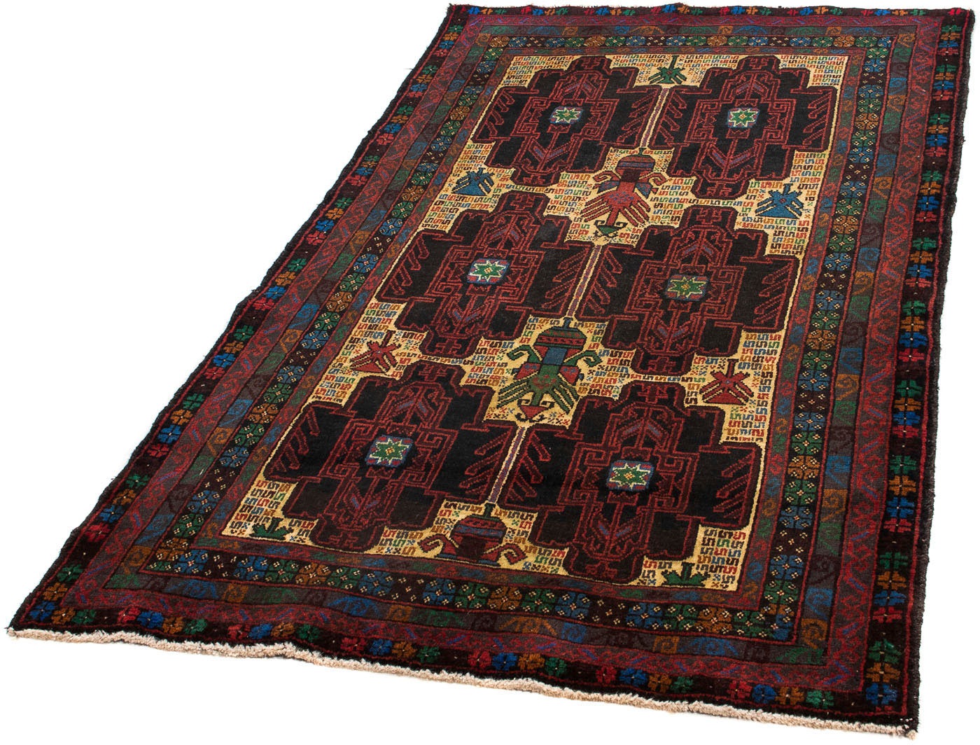 Image of morgenland Orientteppich »Belutsch - 159 x 92 cm - dunkelbraun«, rechteckig, 8 mm Höhe, Wohnzimmer, Handgeknüpft, Einzelstück mit Zertifikat bei Ackermann Versand Schweiz