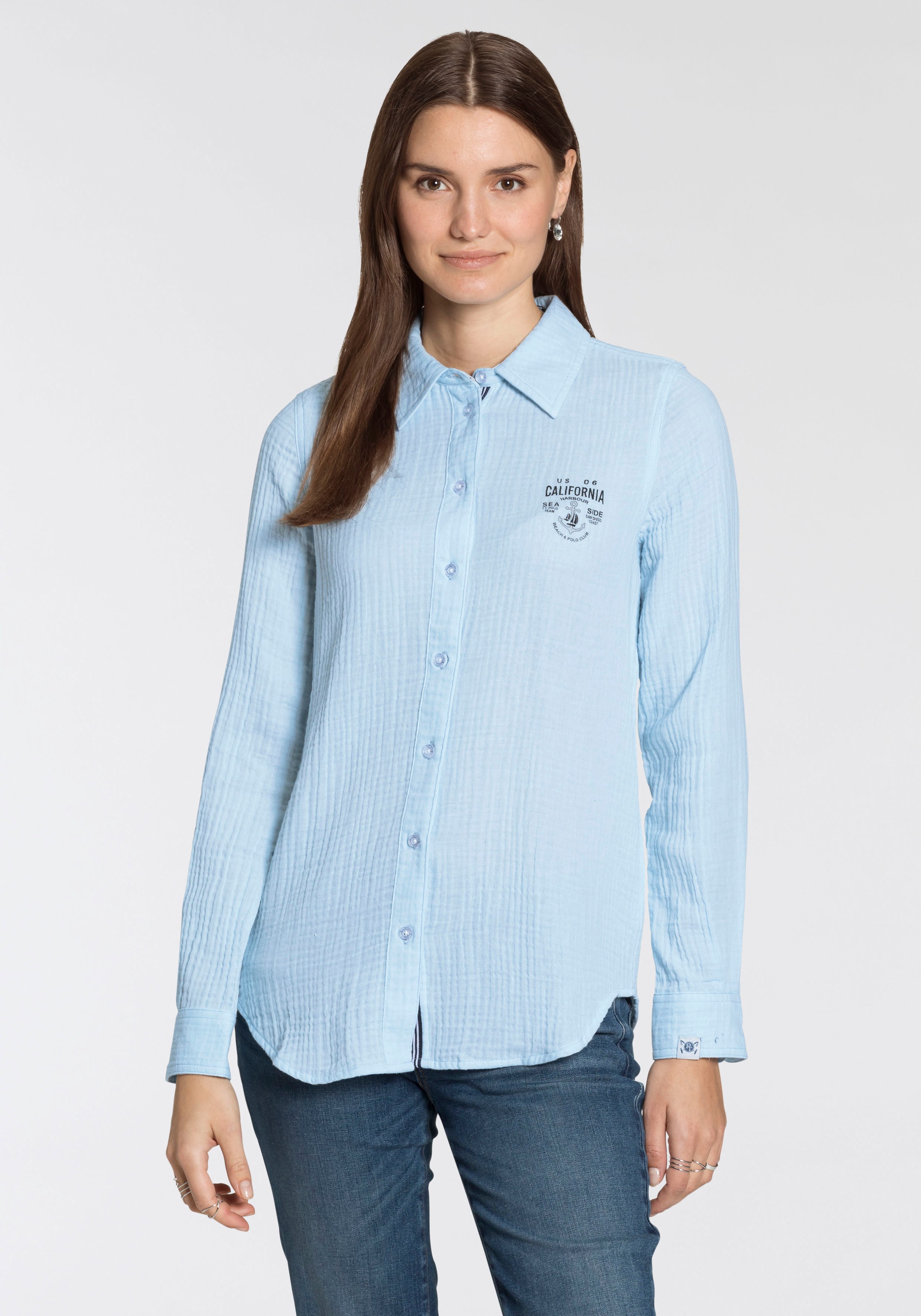 Image of TOM TAILOR Polo Team Hemdbluse, aus modischem Musselin - NEUE KOLLEKTION bei Ackermann Versand Schweiz