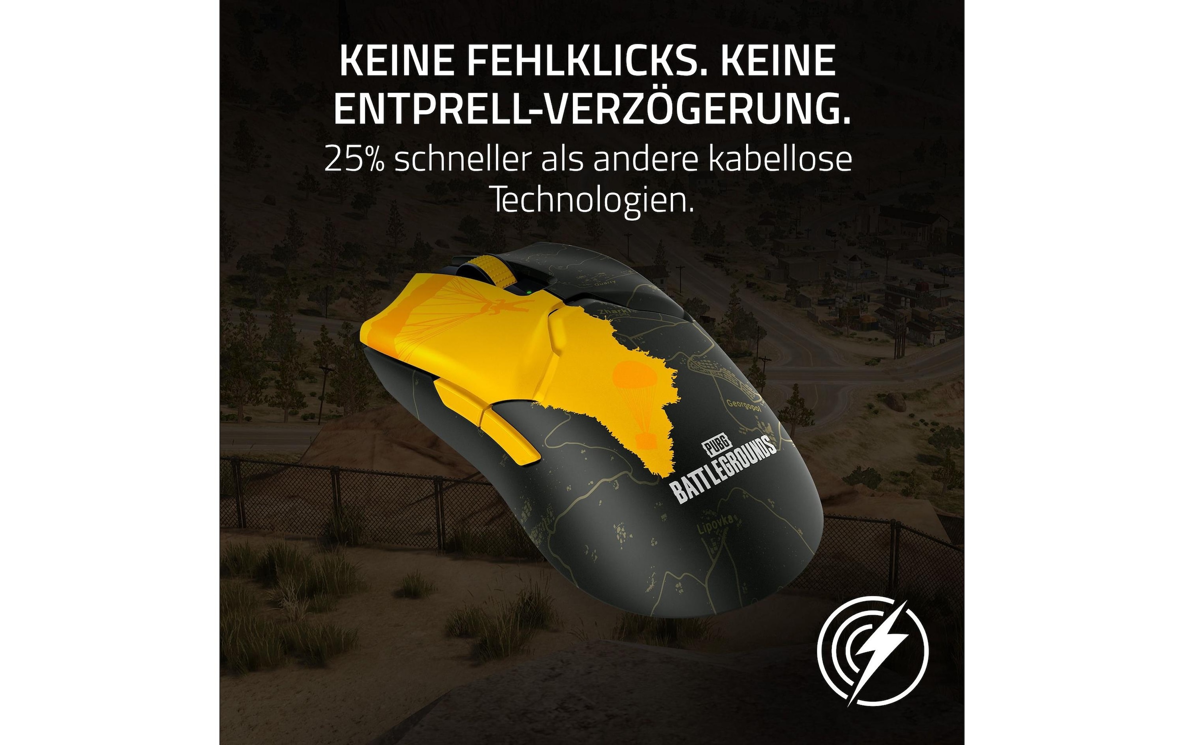 RAZER Gaming-Maus »Viper V2 Pro PUBG: BATTLEGROUNDS Edition«, kabelgebunden