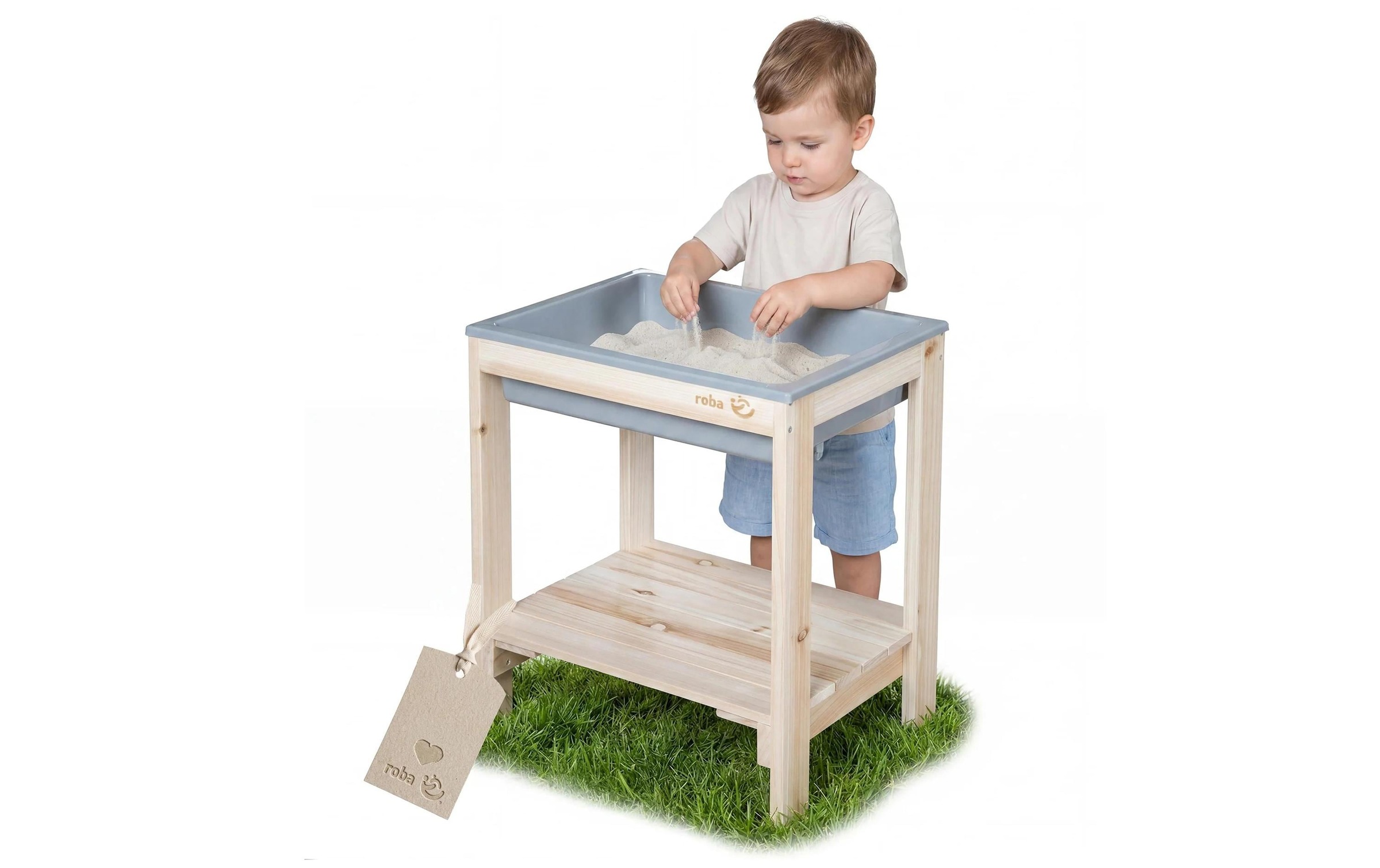 Image of roba Spieltisch "Spieltisch "Tiny" Massivholz Sand- & Matschtisch"