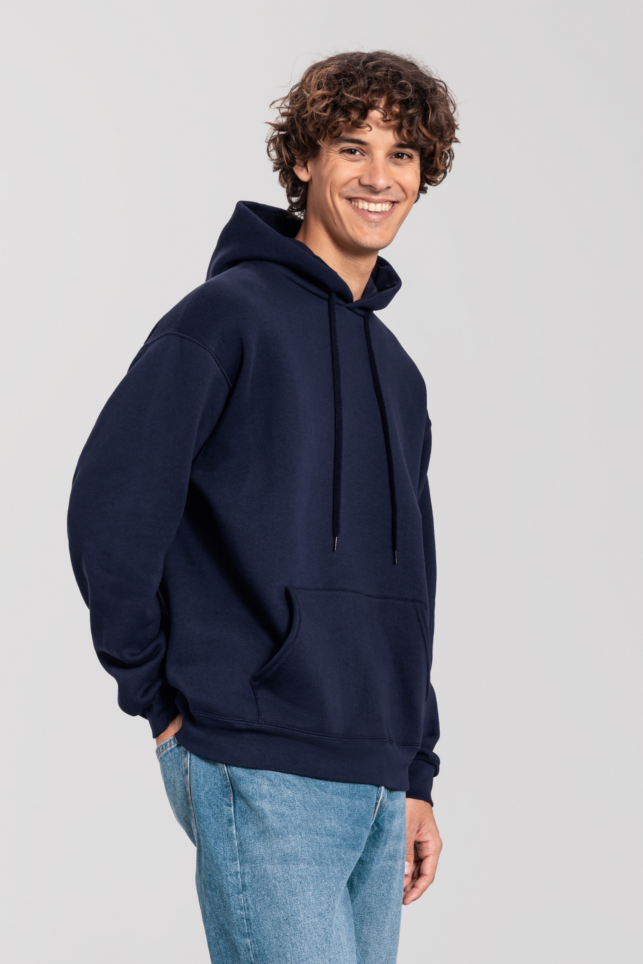 Fruit of the Loom Kapuzensweatshirt »Iconic Premium Hoodie«, mit Kängurutasche, meliert, im Casual-Stil
