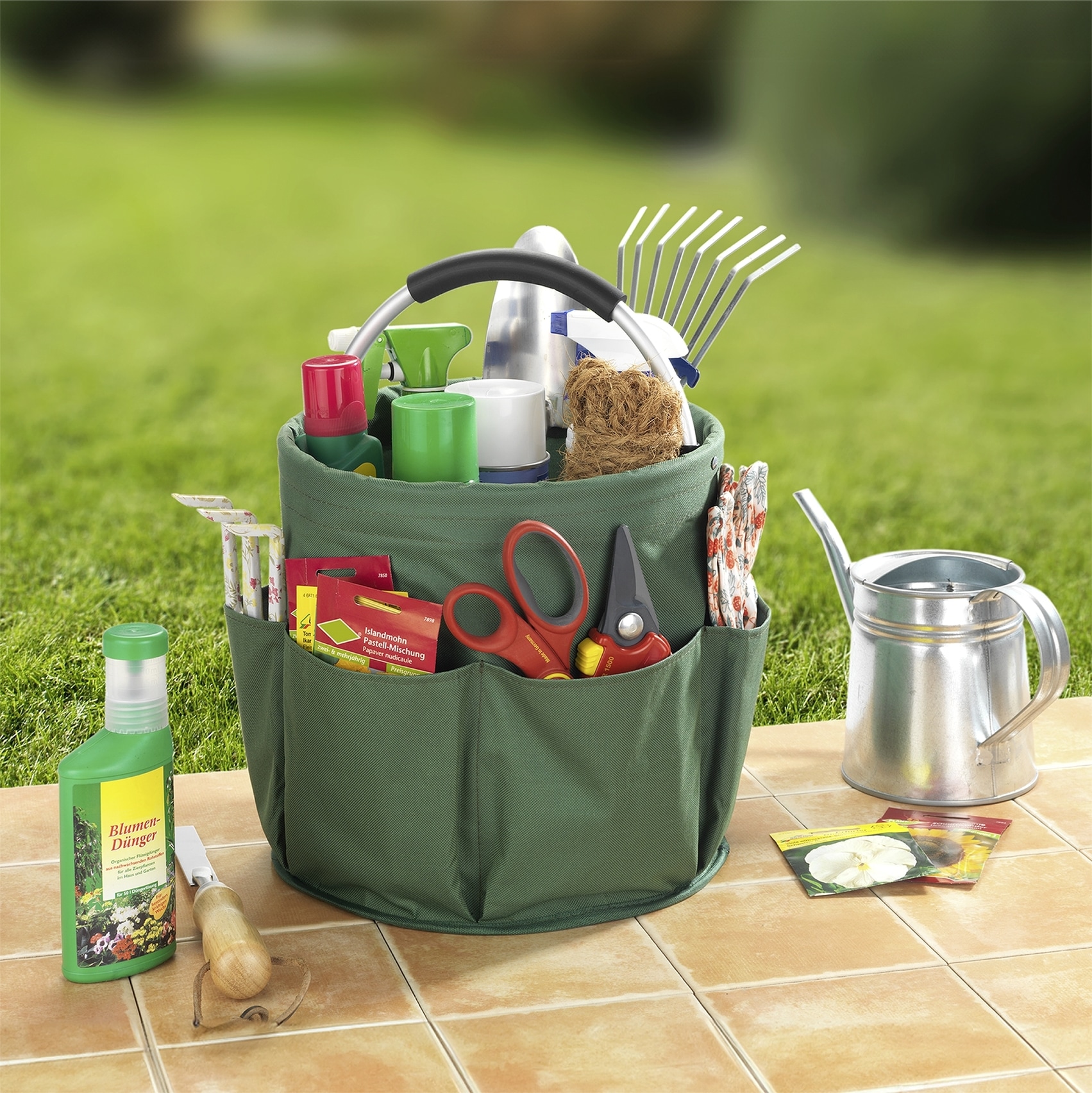 Maximex Organizer »Universal-Reinigungs-Caddy«, Allzweckkorb mit 6 Aussentaschen, ideal für Haushalt, Garten & Camping