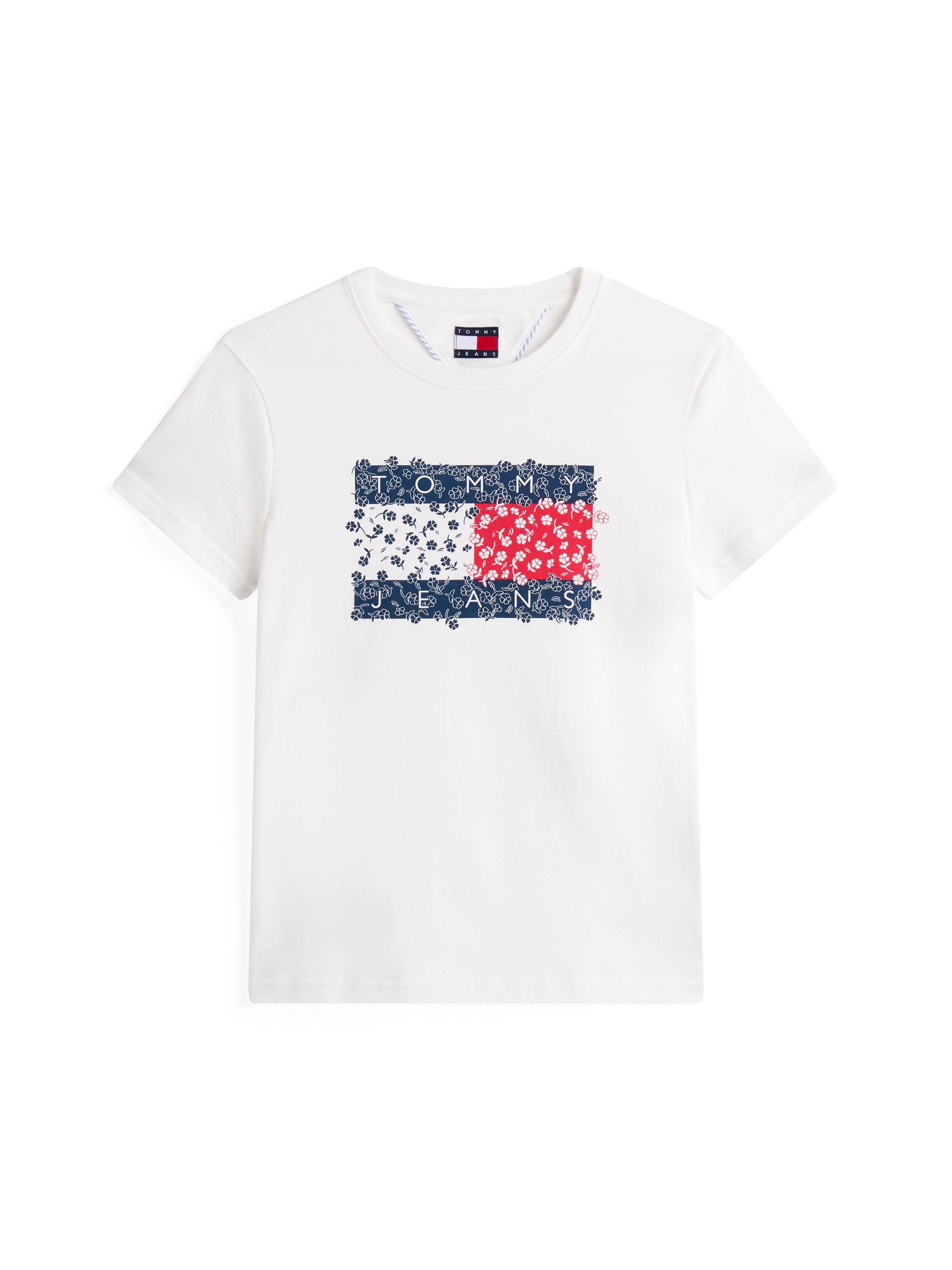 Tommy Jeans Rundhalsshirt »TJW REG FLORAL FLAG TEE«, mit Blumenprint