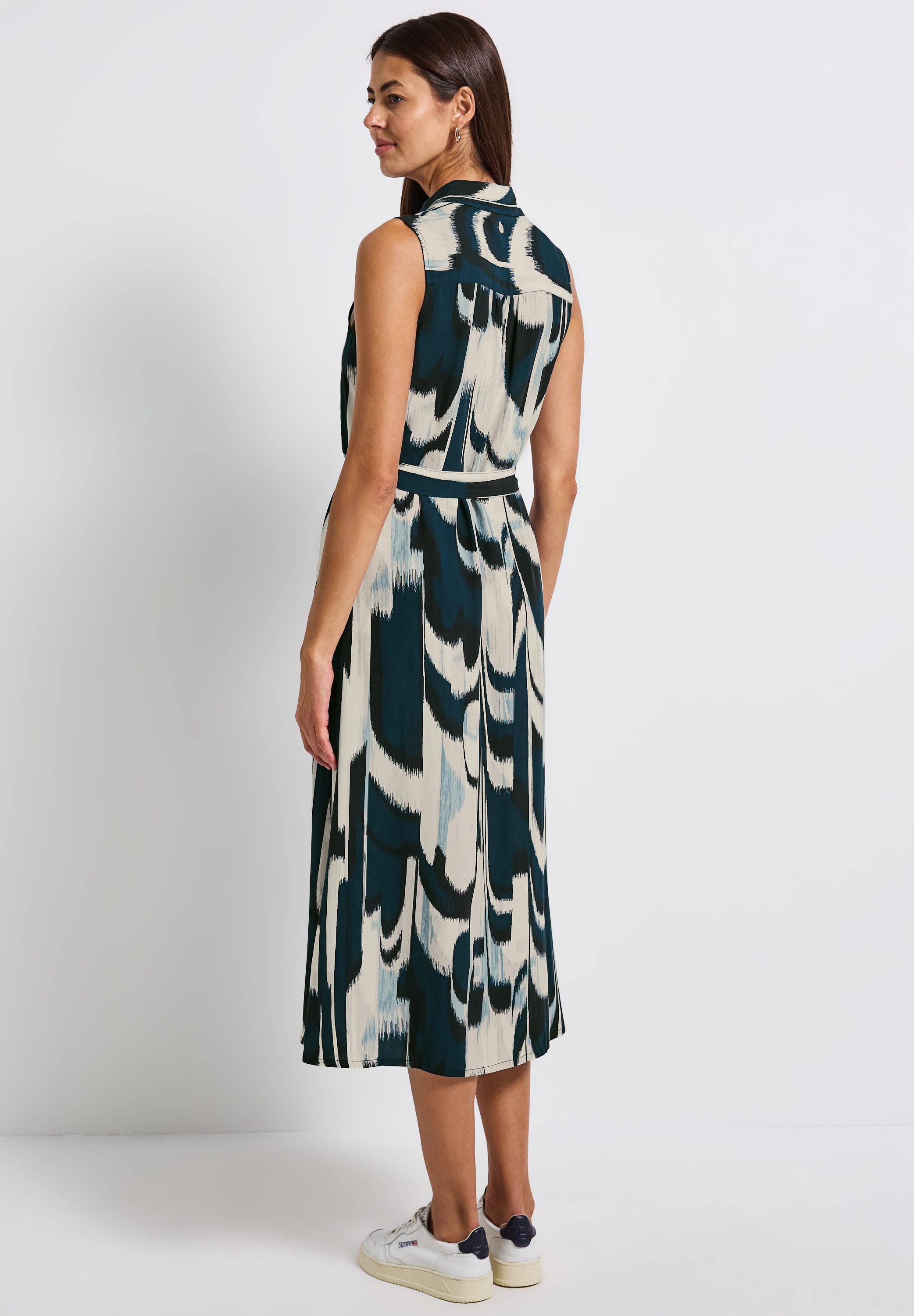 STREET ONE Midikleid, mit grafischem Muster und ärmellos