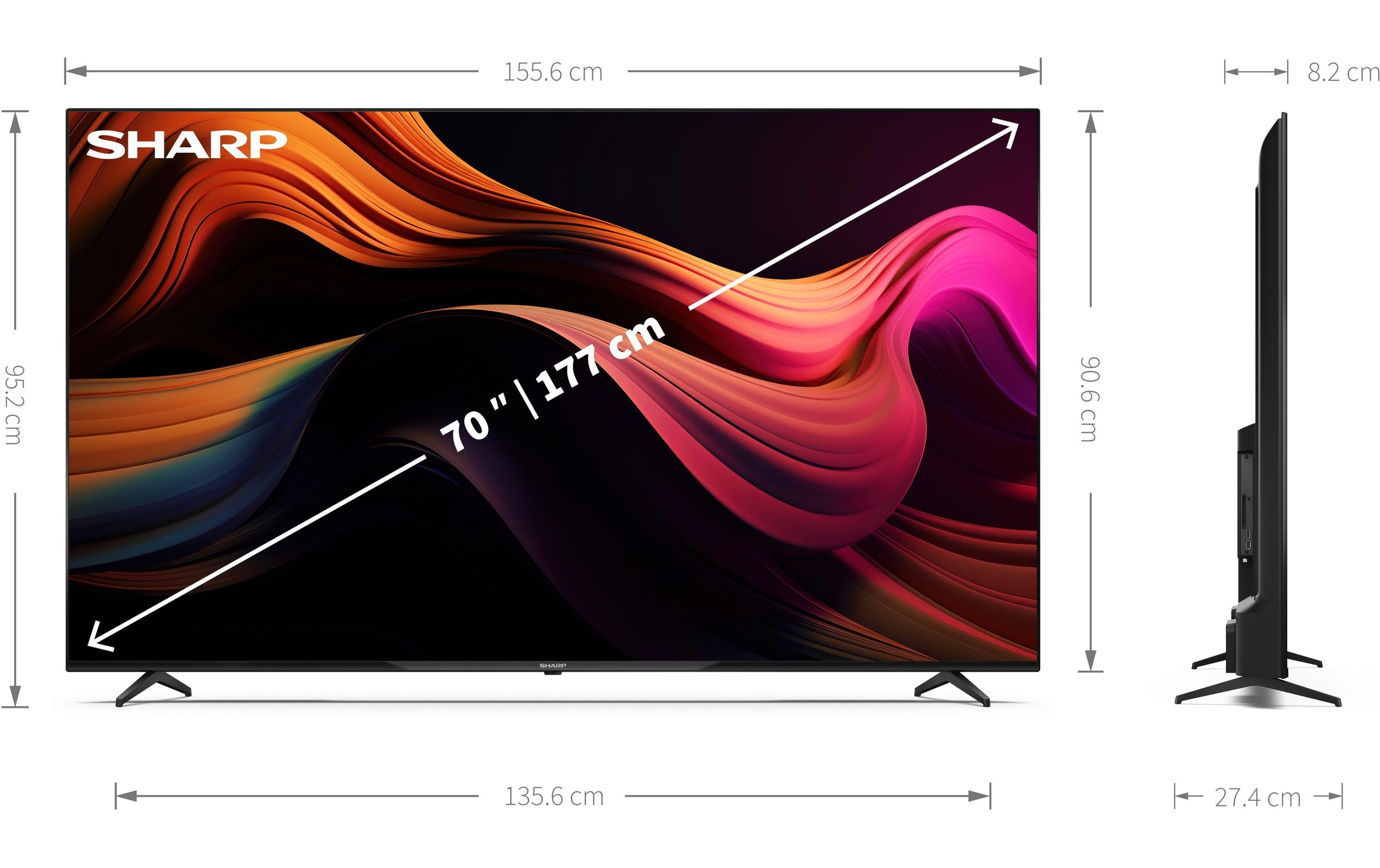   Téléviseur LCD-LED »70GL4460E« 177 cm/70 ″