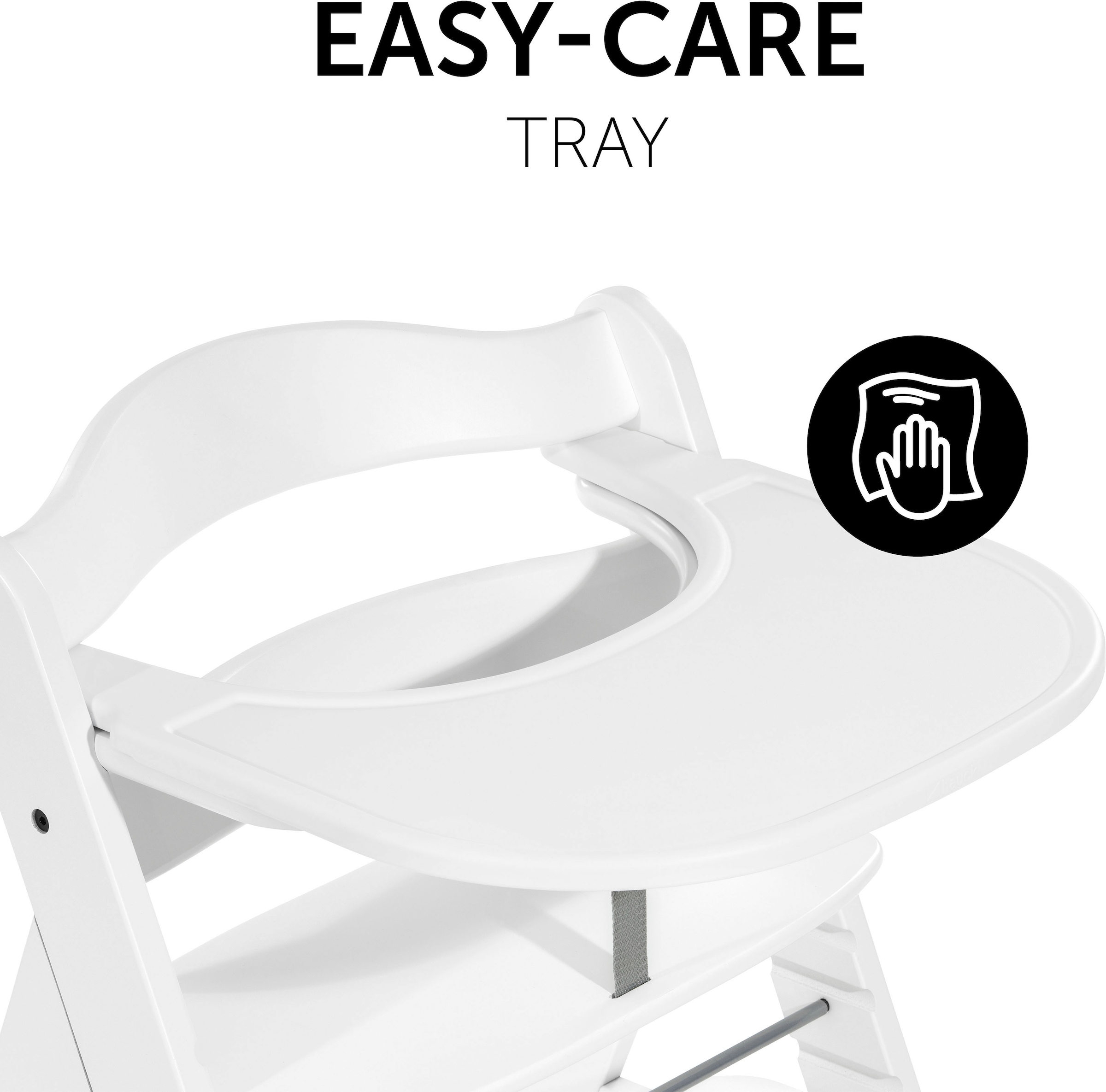 Hauck Plateau de chaise haute »Alpha Click Tray, weiss« für Hauck Hochstuhl Alpha+