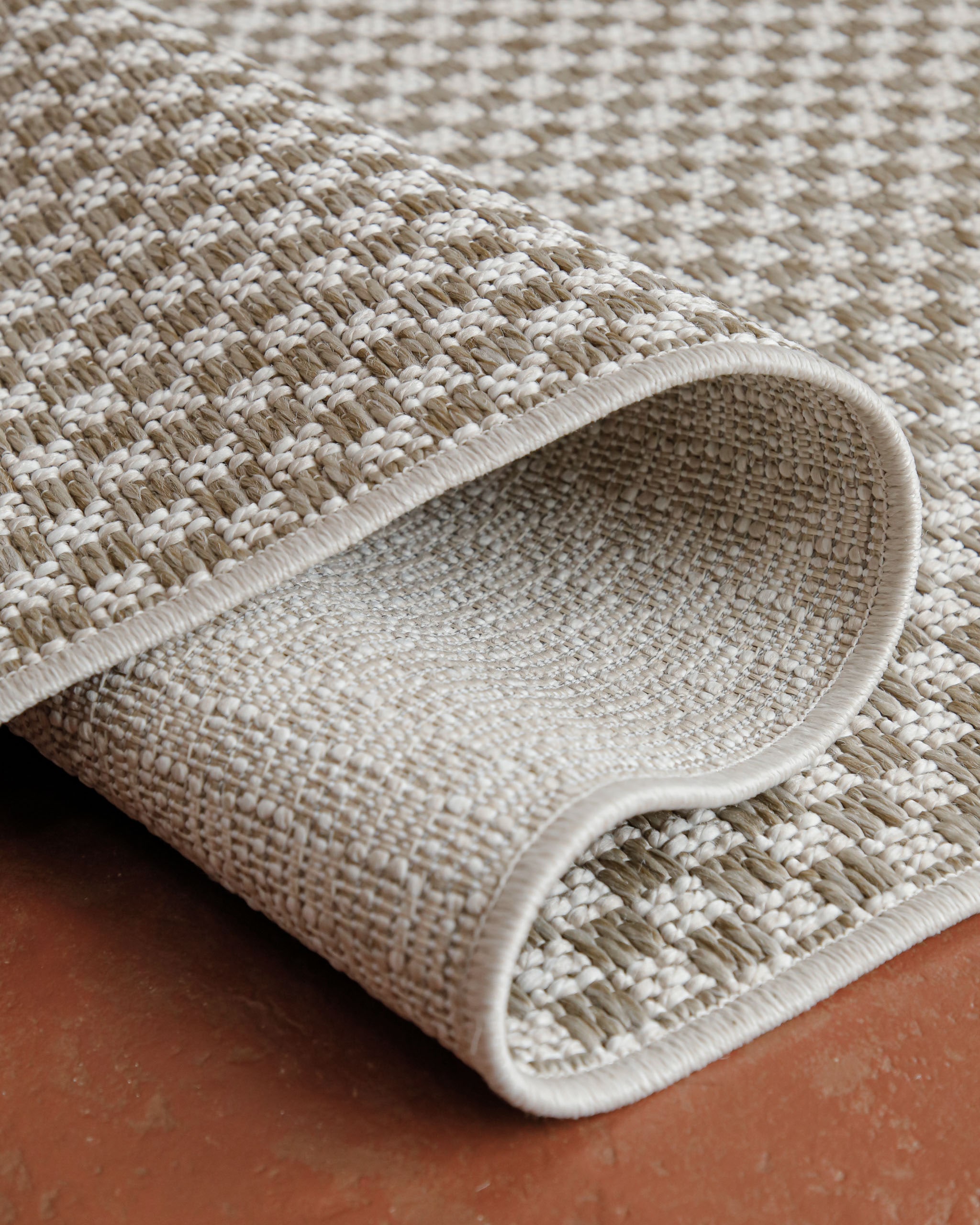 Wecon home Teppich »Miami South Beach« rechteckig 5 mm Höhe In- & Outdoor Teppich, wetterfest, kariert, Balkon, pflegeleicht