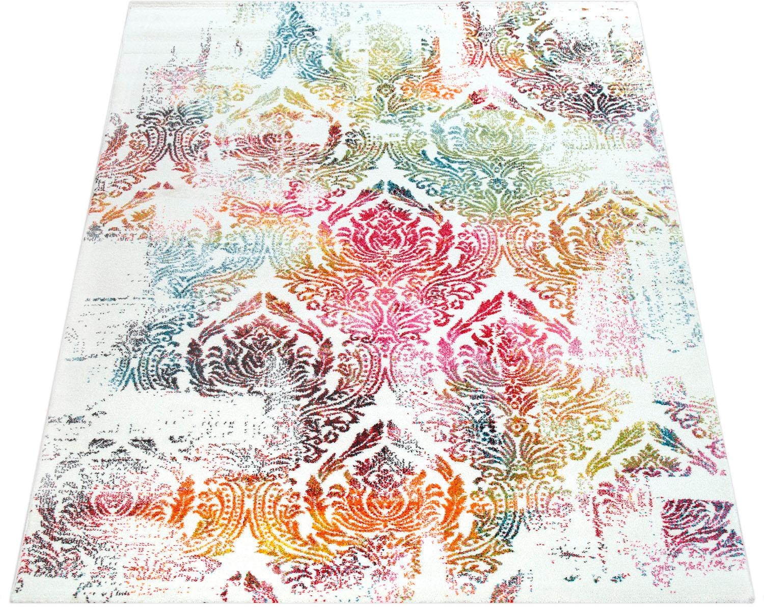 Image of Paco Home Teppich »Canvas 466«, rechteckig, 16 mm Höhe, Kurzflor, Ornament Muster, Vintage Design, ideal im Wohnzimmer & Schlafzimmer bei Ackermann Versand Schweiz