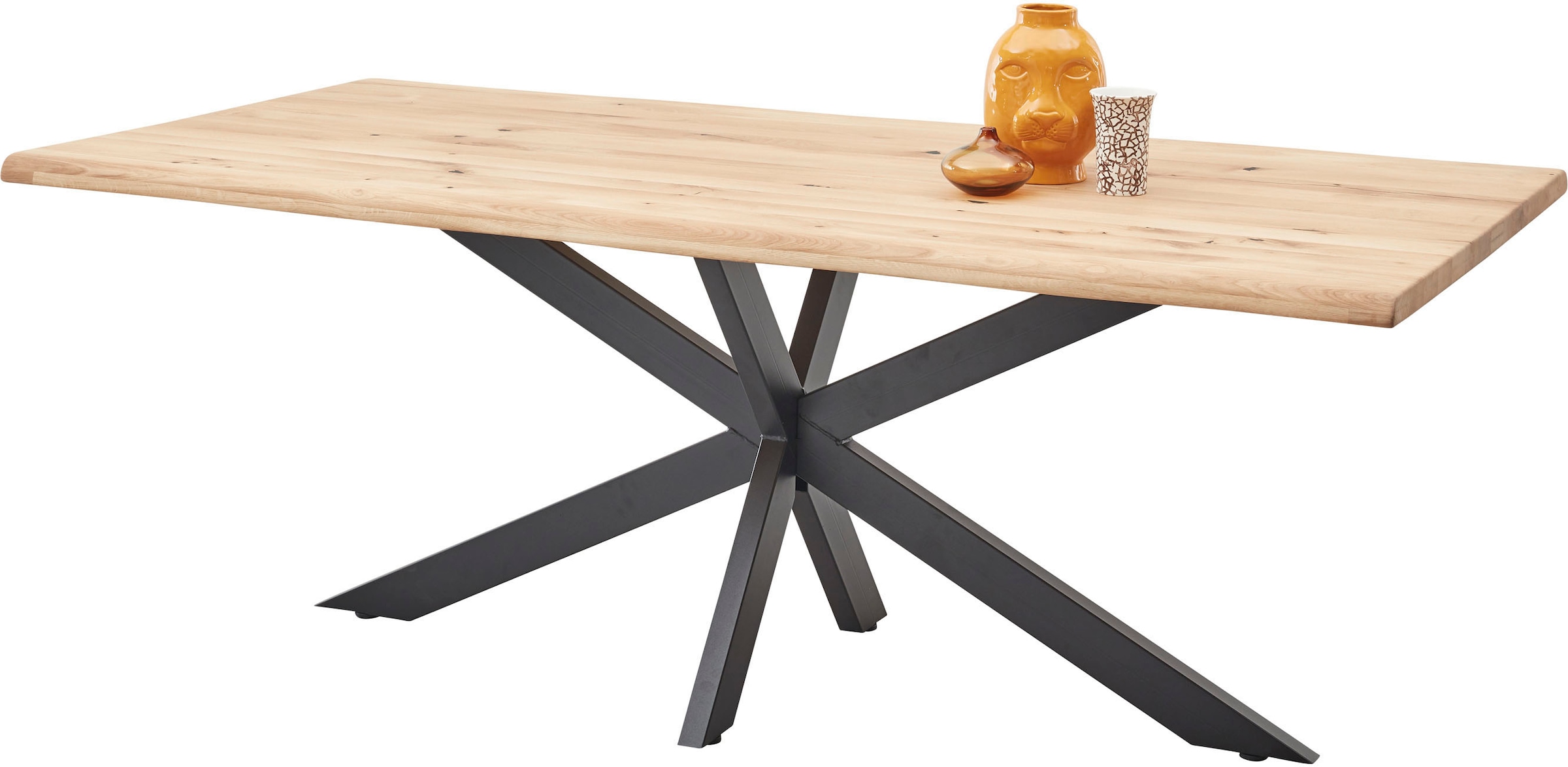 Image of Stolkom Esstisch "TOM" Tisch, Esstisch, OTTOs Choice, 200 cm breit Eiche Massivholz mit Baumkante