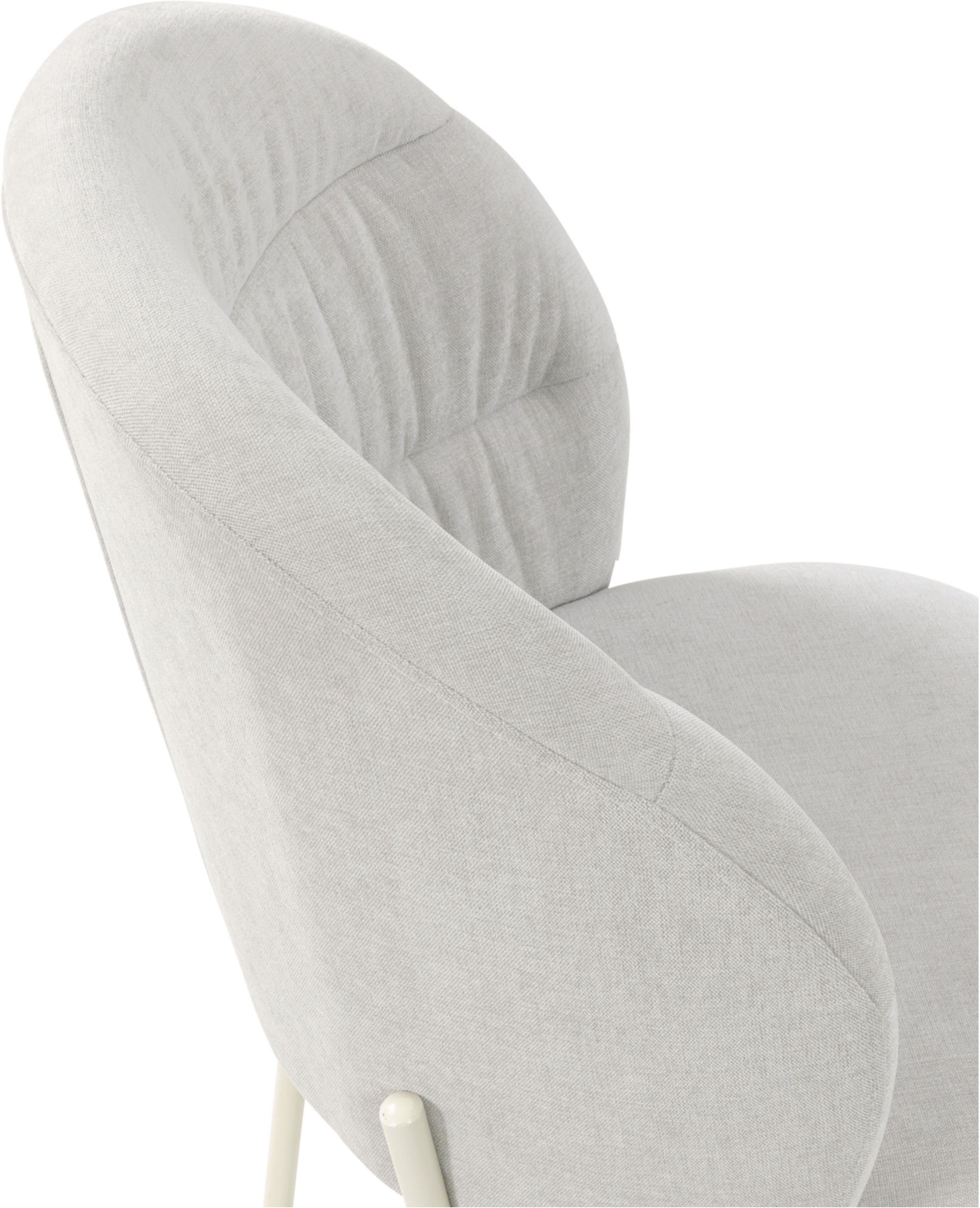 TOM TAILOR HOME 4-Fussstuhl »LEAF CHAIR« (Set) 2 Stk.4-Fussgestell, Raffung in der Rückenlehne