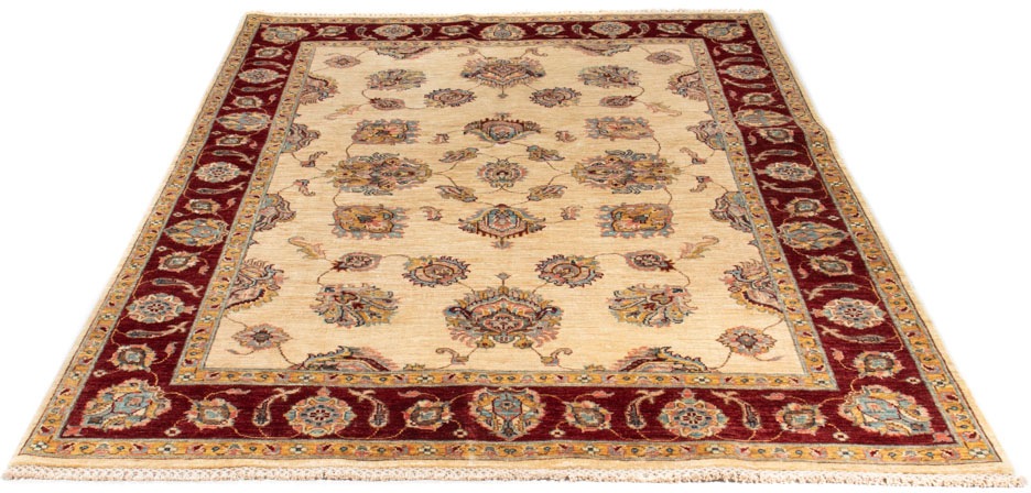 Image of morgenland Orientteppich »Ziegler - 212 x 151 cm - beige«, rechteckig, 6 mm Höhe, Wohnzimmer, Handgeknüpft, Einzelstück mit Zertifikat bei Ackermann Versand Schweiz