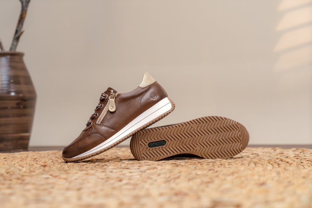 Remonte Baskets compensées  chaussure à lacets, chaussure basse, chaussure de loisirs avec fermeture éclair latérale