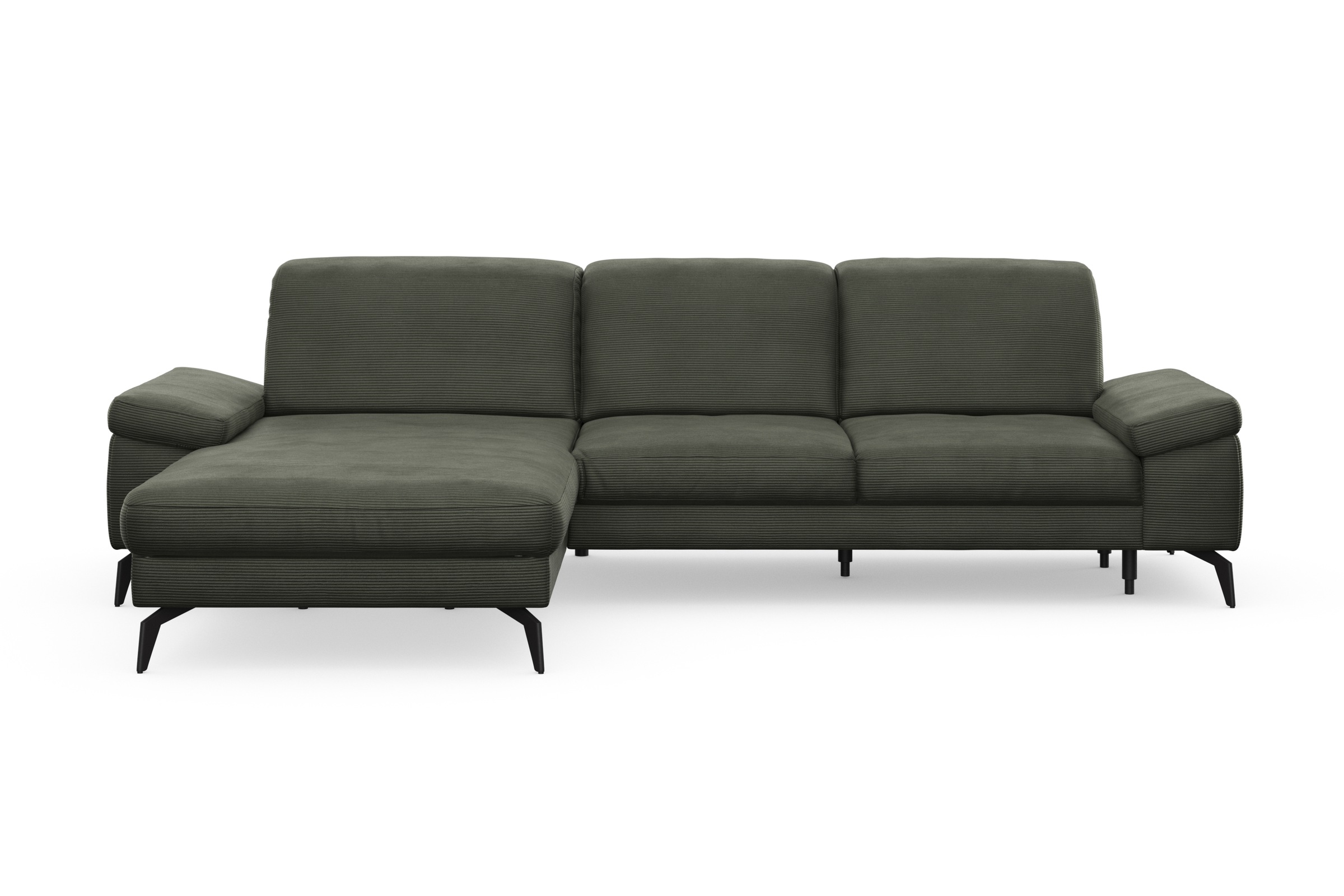 sit&more Ecksofa »Cabana L-Form«, Recamiere, wahlweise mit Sitztiefen-, Armlehnen- und Kopfteilfunktion