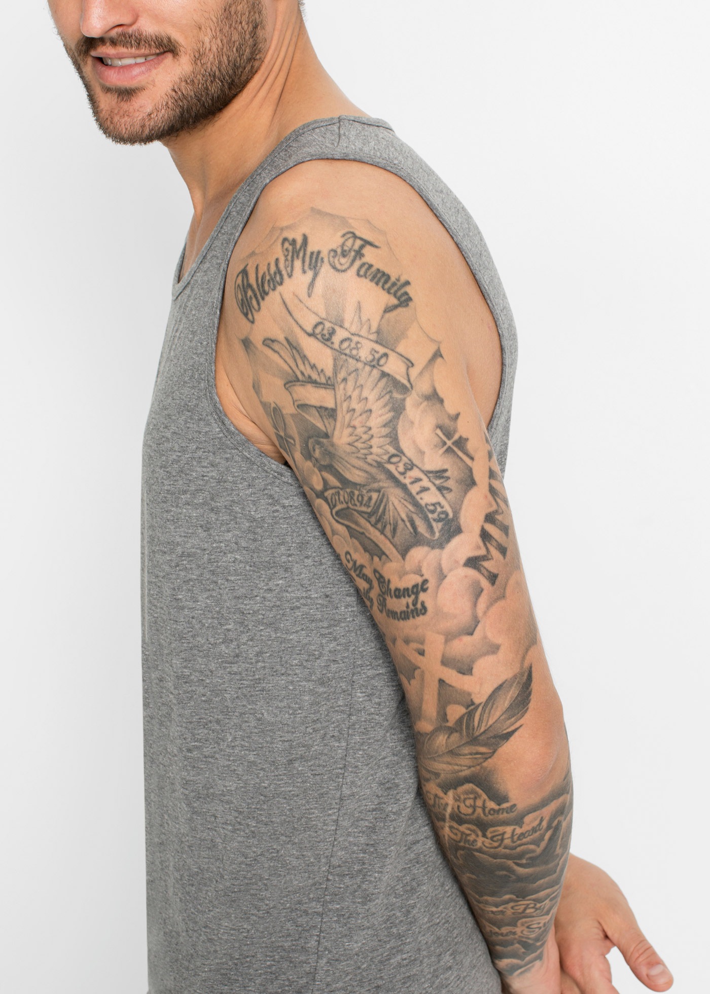 bonprix Tanktop Packung, 3, 3 Stk. Tanktop (3er Pack)