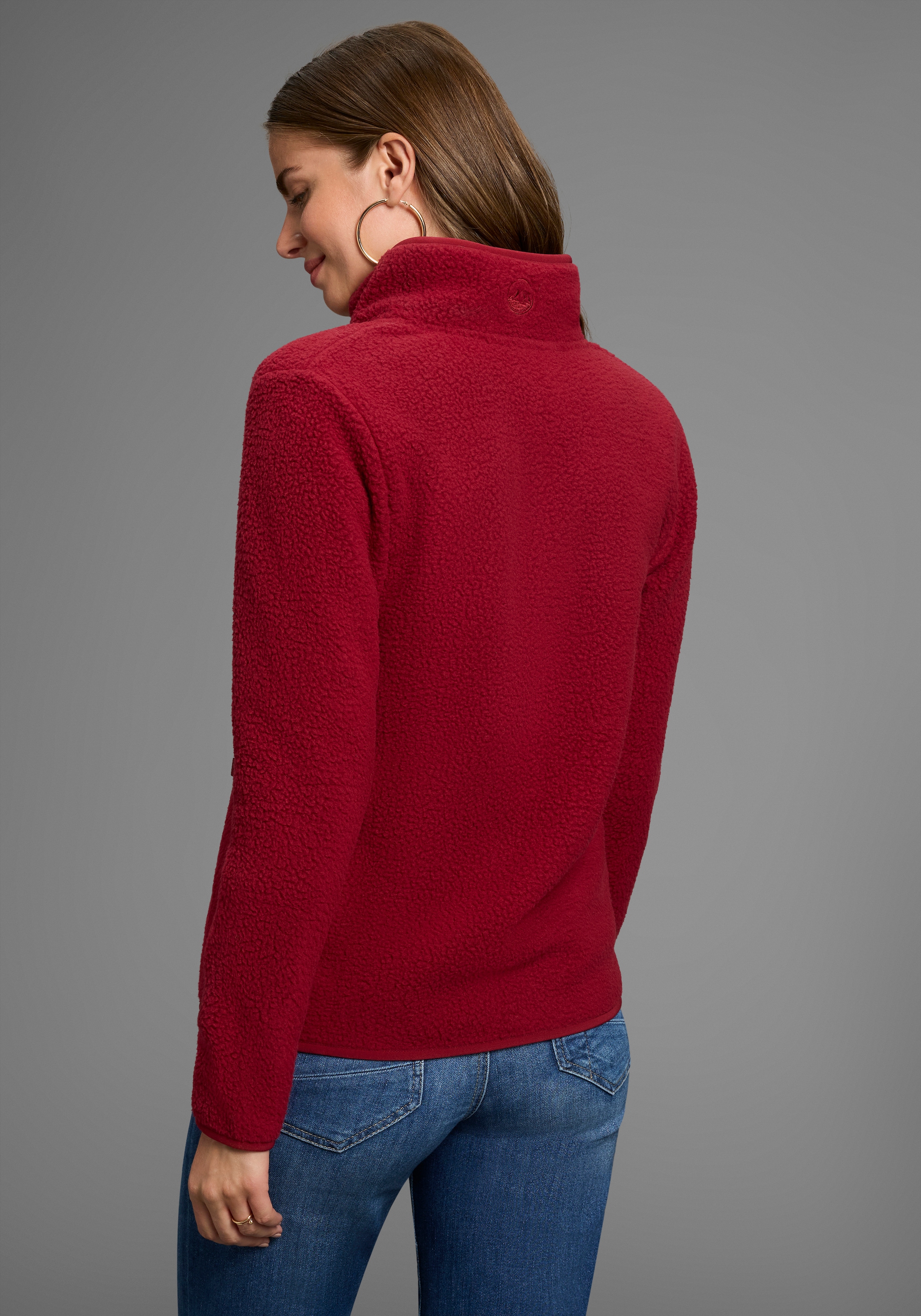 Polarino Fleecejacke, aus Teddy-Fleece, Übergangsjacke