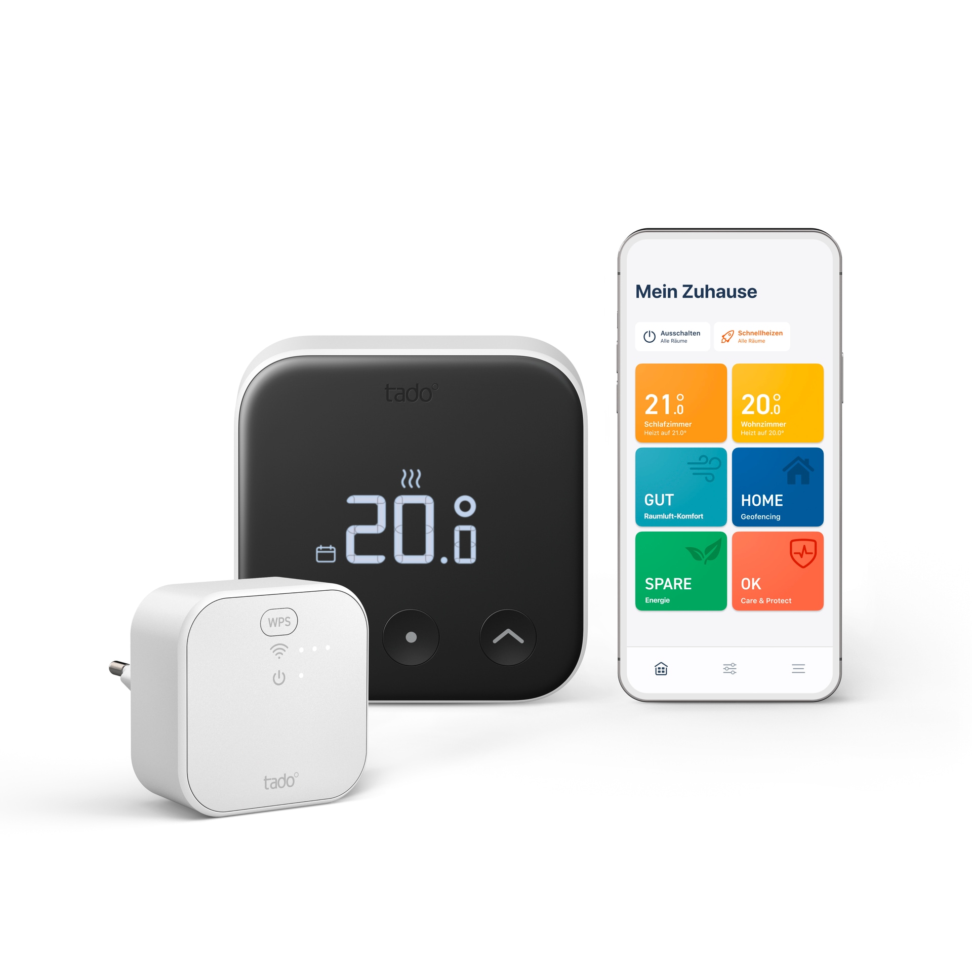 Tado Smart-Home-Zubehör »Kit Smartes Thermostat + 3x Smartes Thermostat (Line X)«, (4 St.)