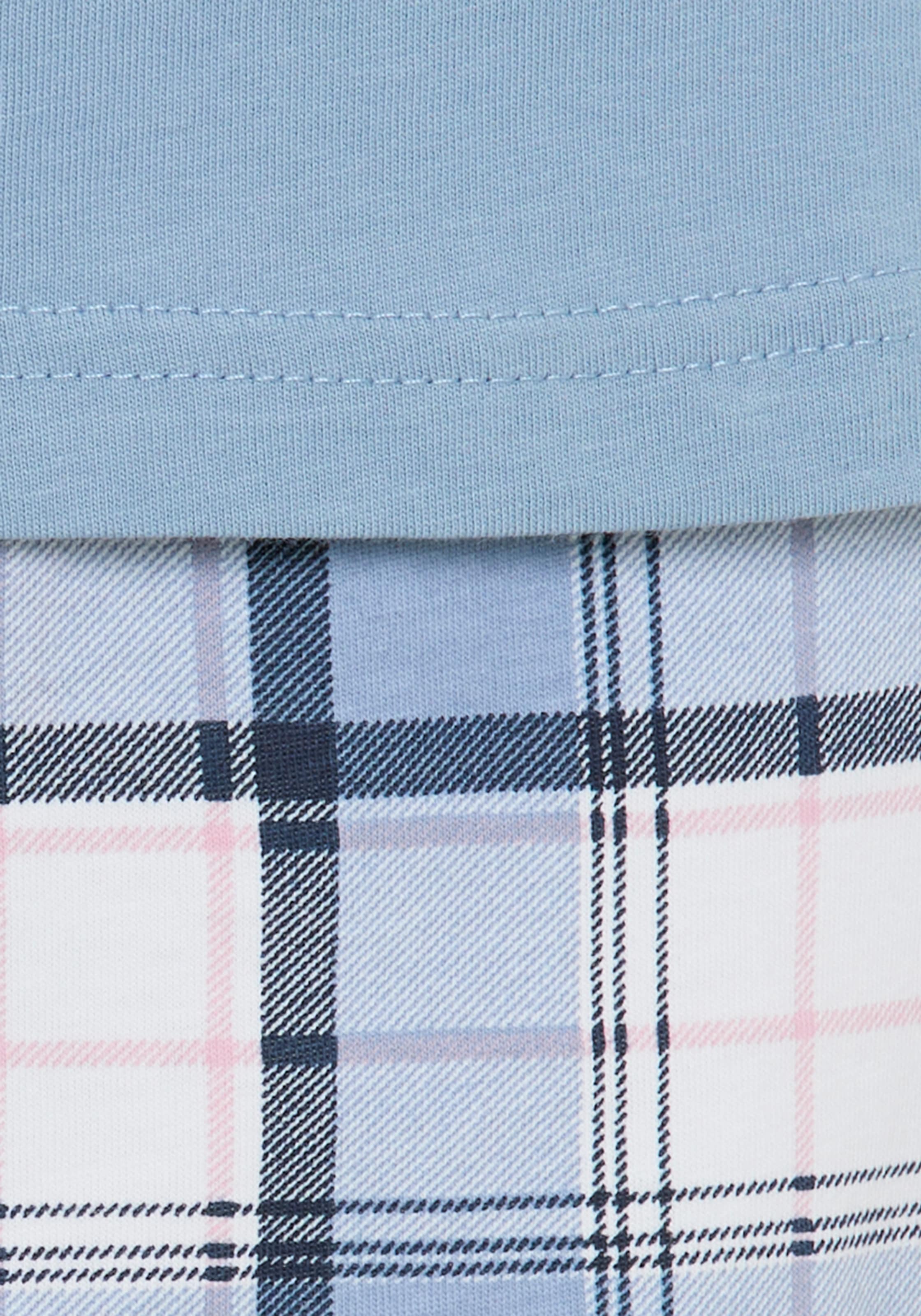 Vivance Dreams Pyjama Set, 2er Pack,  Elastische Rippbündchen