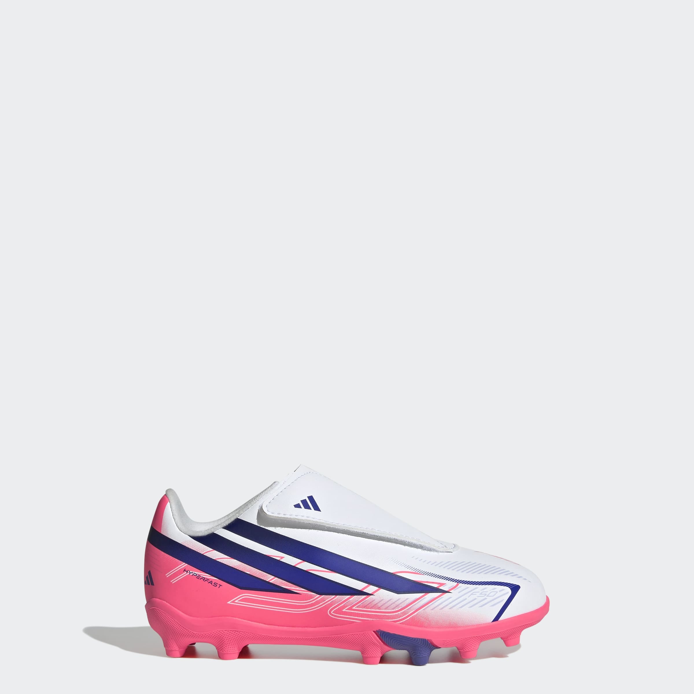 adidas Performance Chaussure de football »F50 HYPERFAST CLUB KIDS , NATURRASEN/GEMISCHTE BÖDEN, KLETTVERSCHLUSS«  adapté à de nombreux types de sols, pour adolescents et enfants
