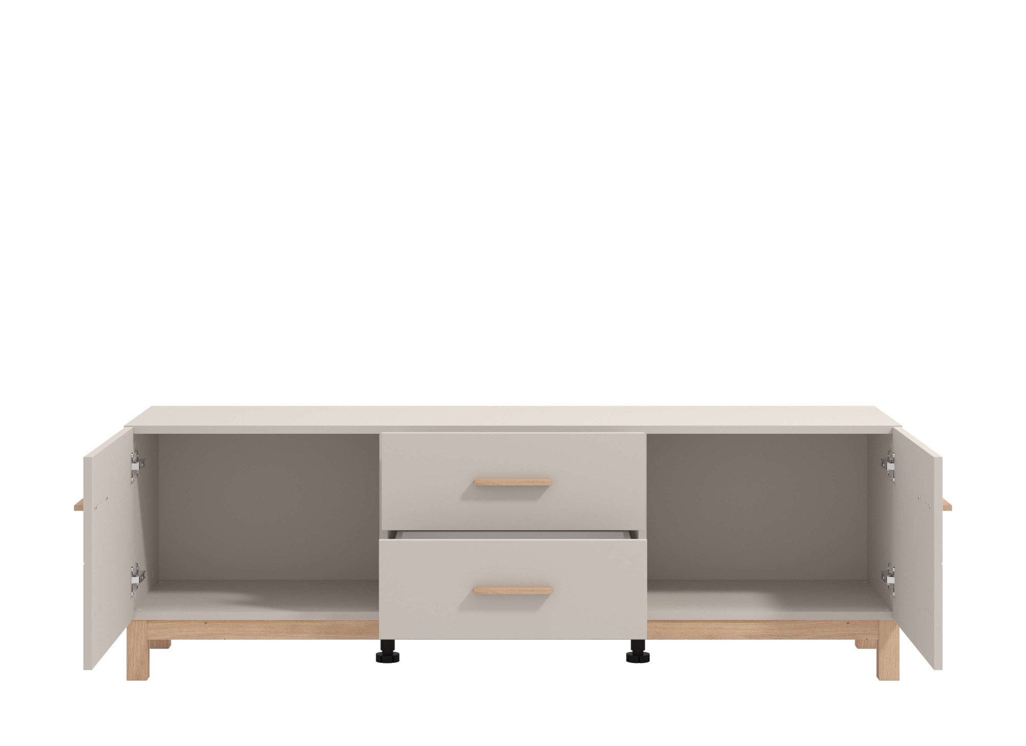 Home affaire Banc TV »Essex, TV-Board, TV-Kommode, TV-Schrank, TV-Unterschrank, TV-Möbel« Elegantes Lowboard (154 cm) in Kaschmir mit viel Stauraum