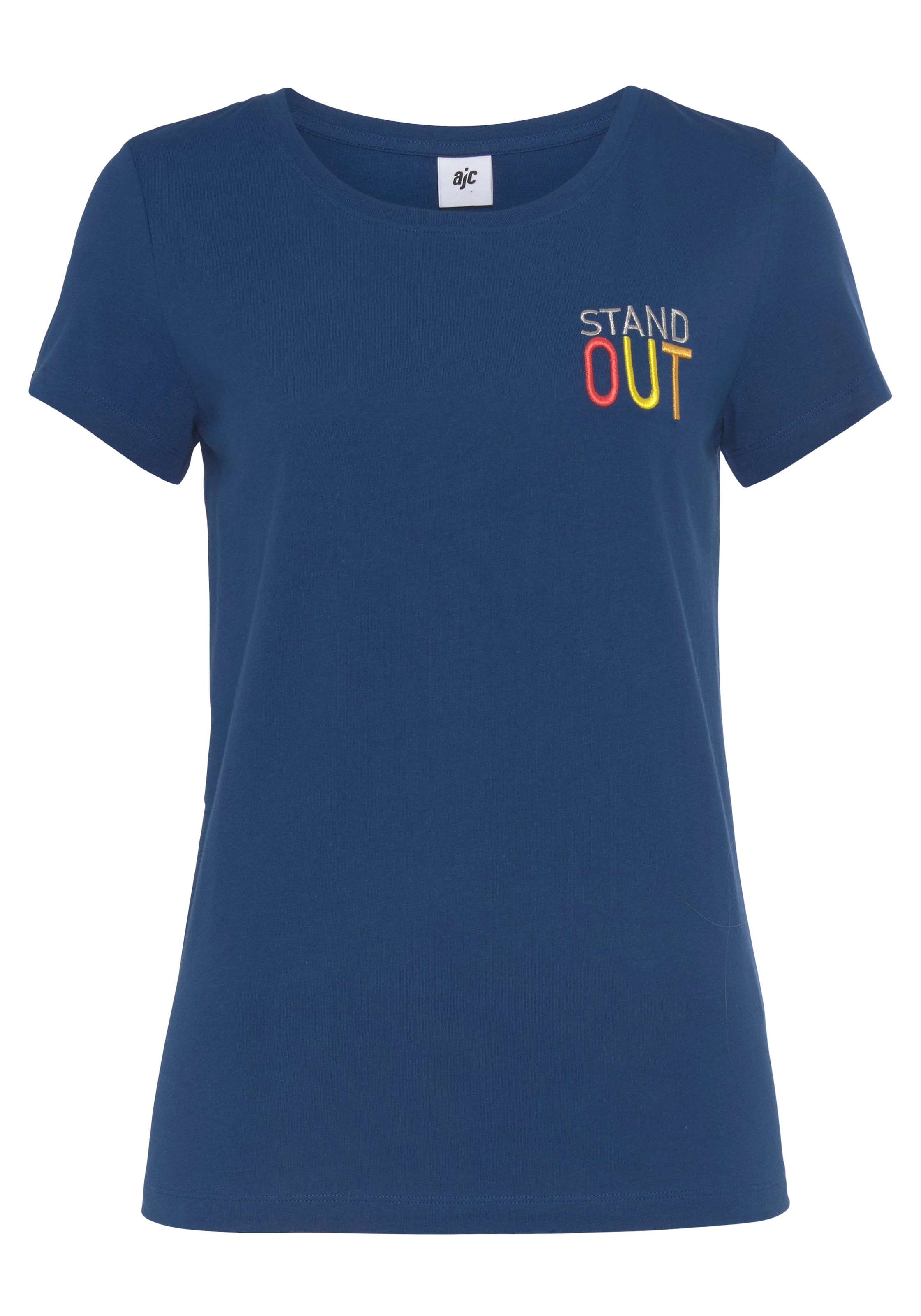 ♕ AJC T-Shirt, mit Stickerei - NEUE KOLLEKTION versandkostenfrei bestellen