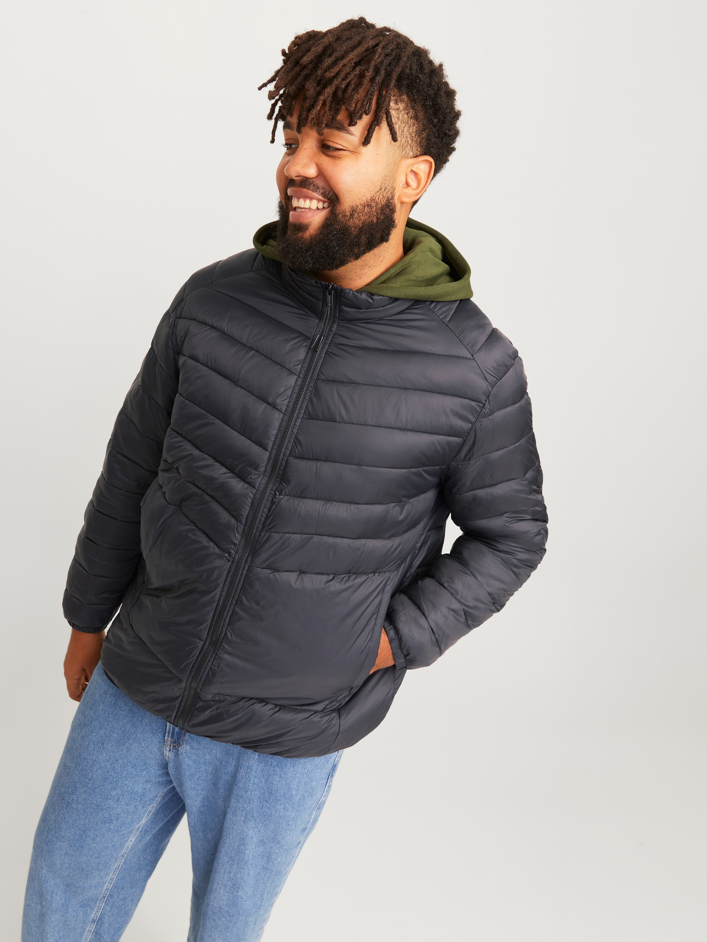 Jack & Jones PlusSize Steppjacke »JJESPRINT PUFFER COLLAR NOOS PLS«