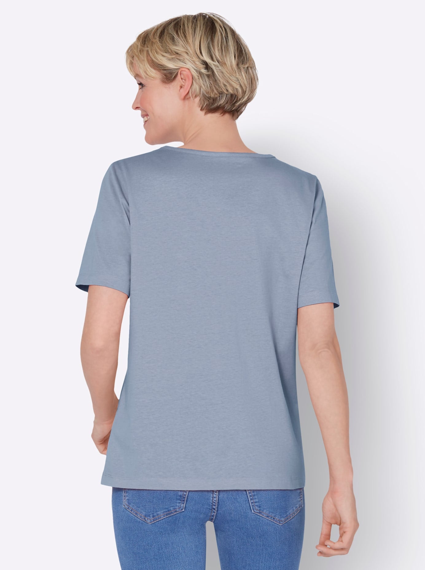 Classic Basics V-Shirt »Kurzarm-Shirt«, (1 tlg.)