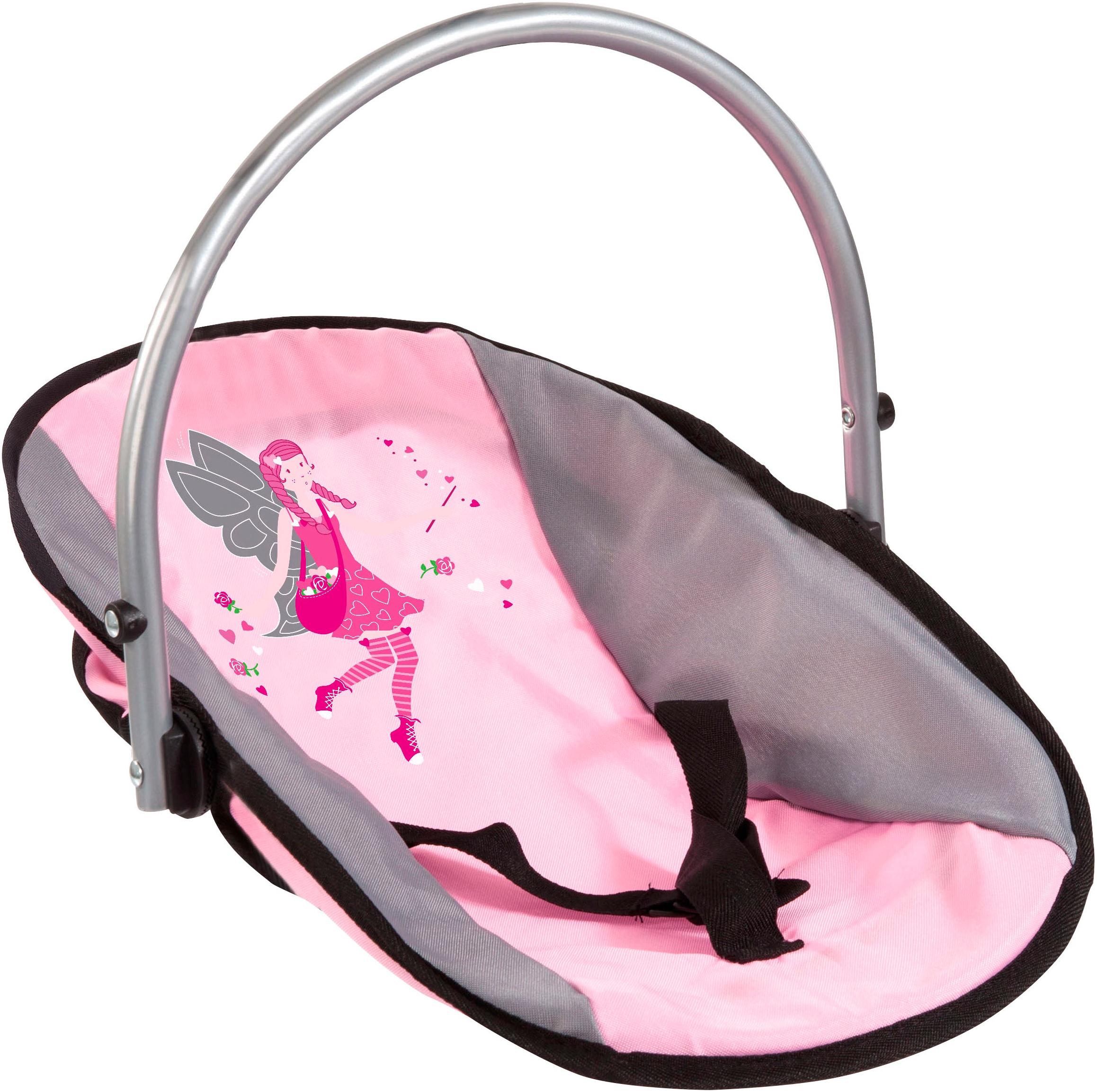 Bayer Set d'accessoires de poupées »Vario rosa/grau« mit multifunktionalem Sitz