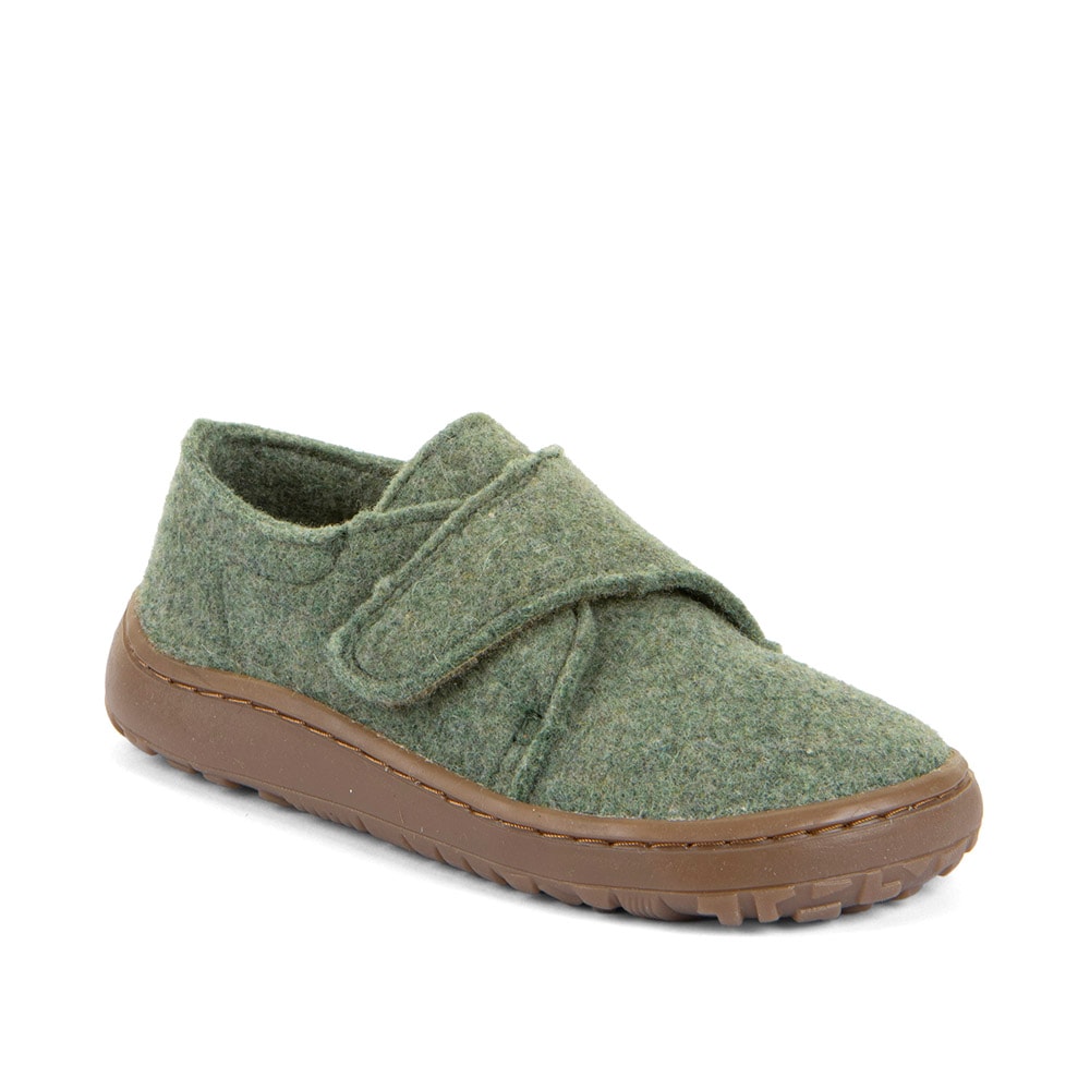 Image of froddo Hausschuh "BAREFOOT WOOLY" barfoot Klettschuh für zu Hause, Kindergartenschuh mit Wollfutter
