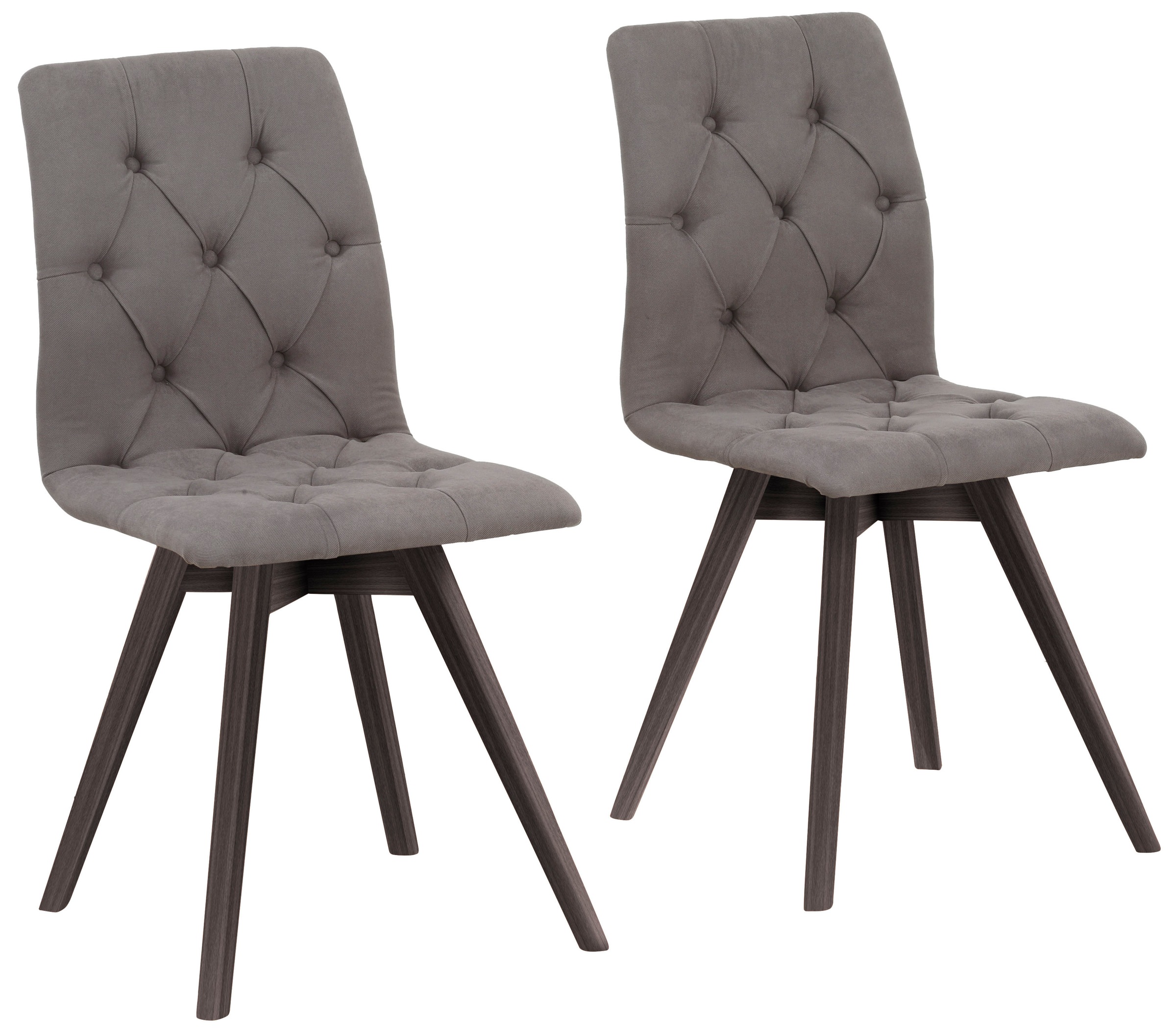 Image of andas Esszimmerstuhl »Rania«, (Set), 2 St., Struktur fein, mit Massivholzbeinen bei Ackermann Versand Schweiz