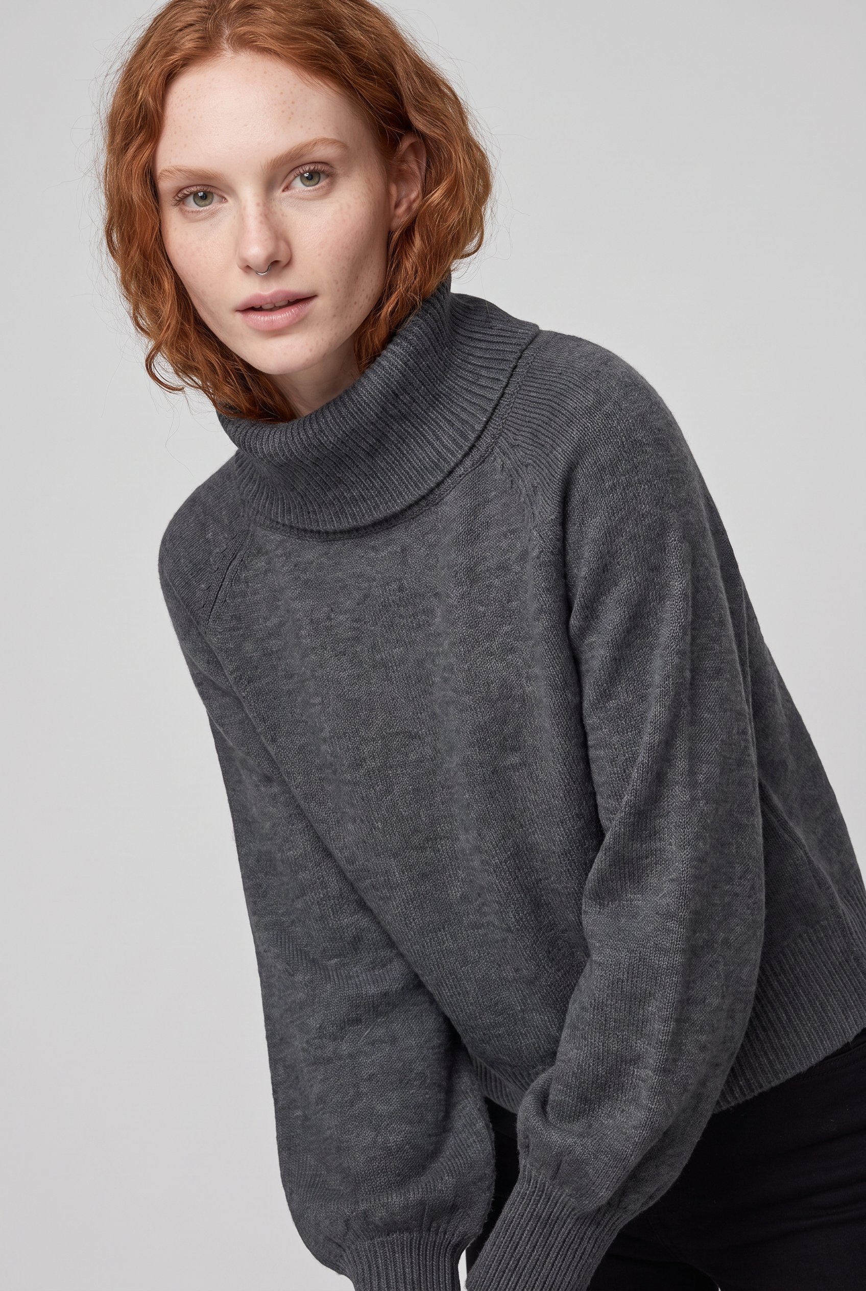 ONLY Rollkragenpullover »ONLOLIVIA LS ROLL NECK CC KNT« Materialmix, regular fit