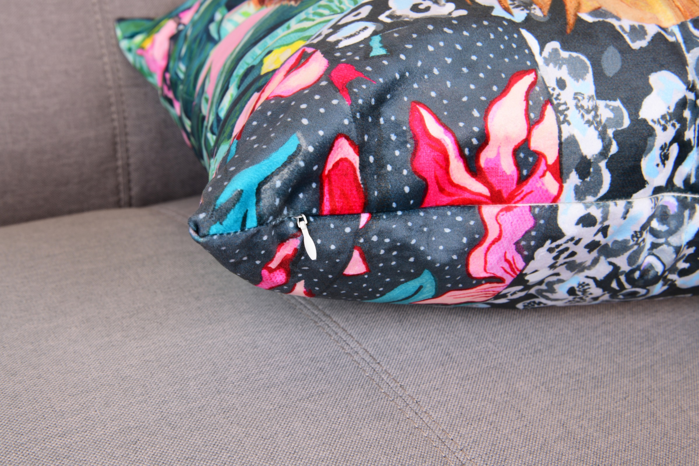 MIRRORS AND MORE Coussin décoratif »LEORO« à motifs, coussin décoratif avec rembourrage