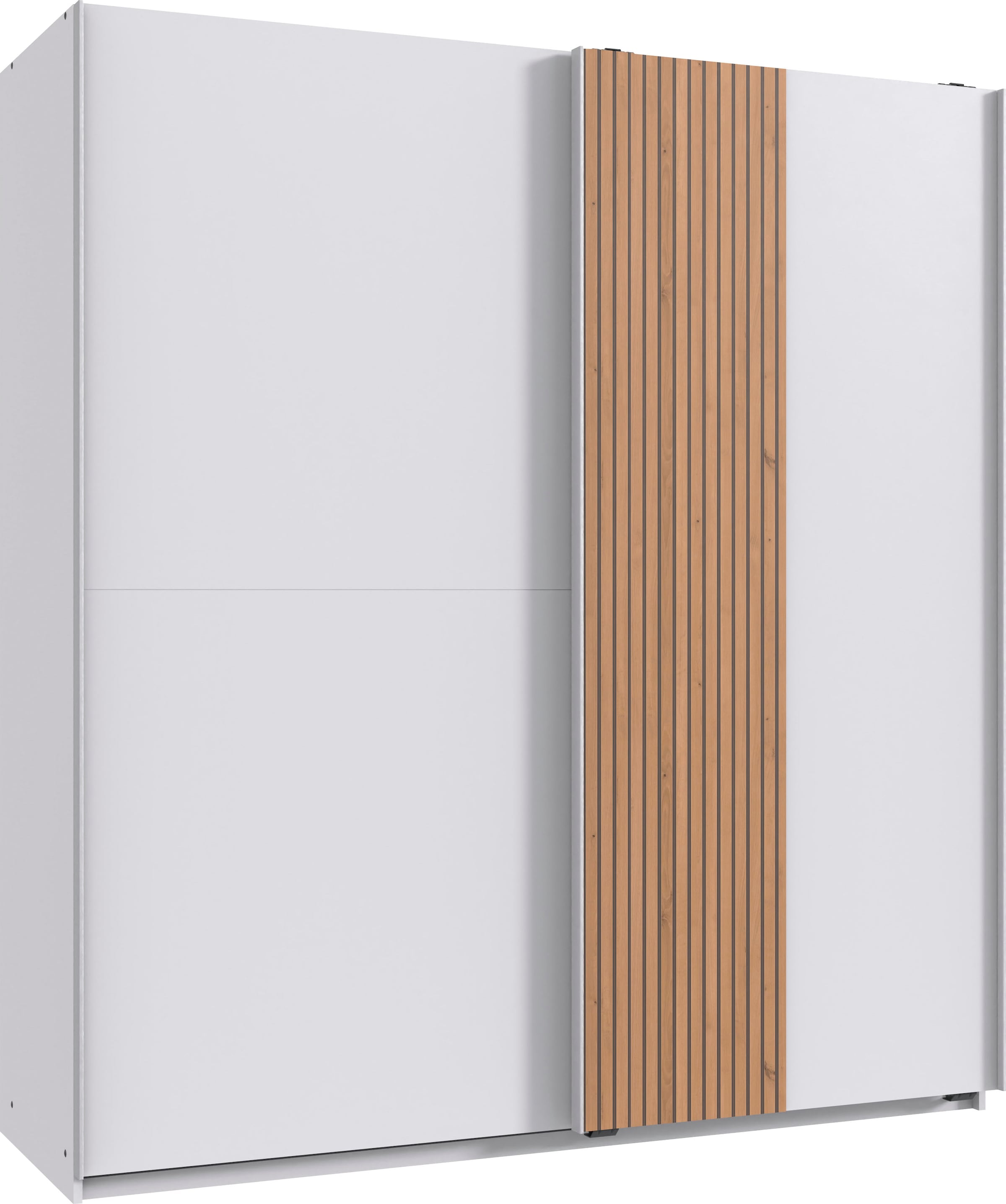 Image of Wimex Schwebetürenschrank "Lüneburg" mit Akustiklamellen Optik, 180cm breit