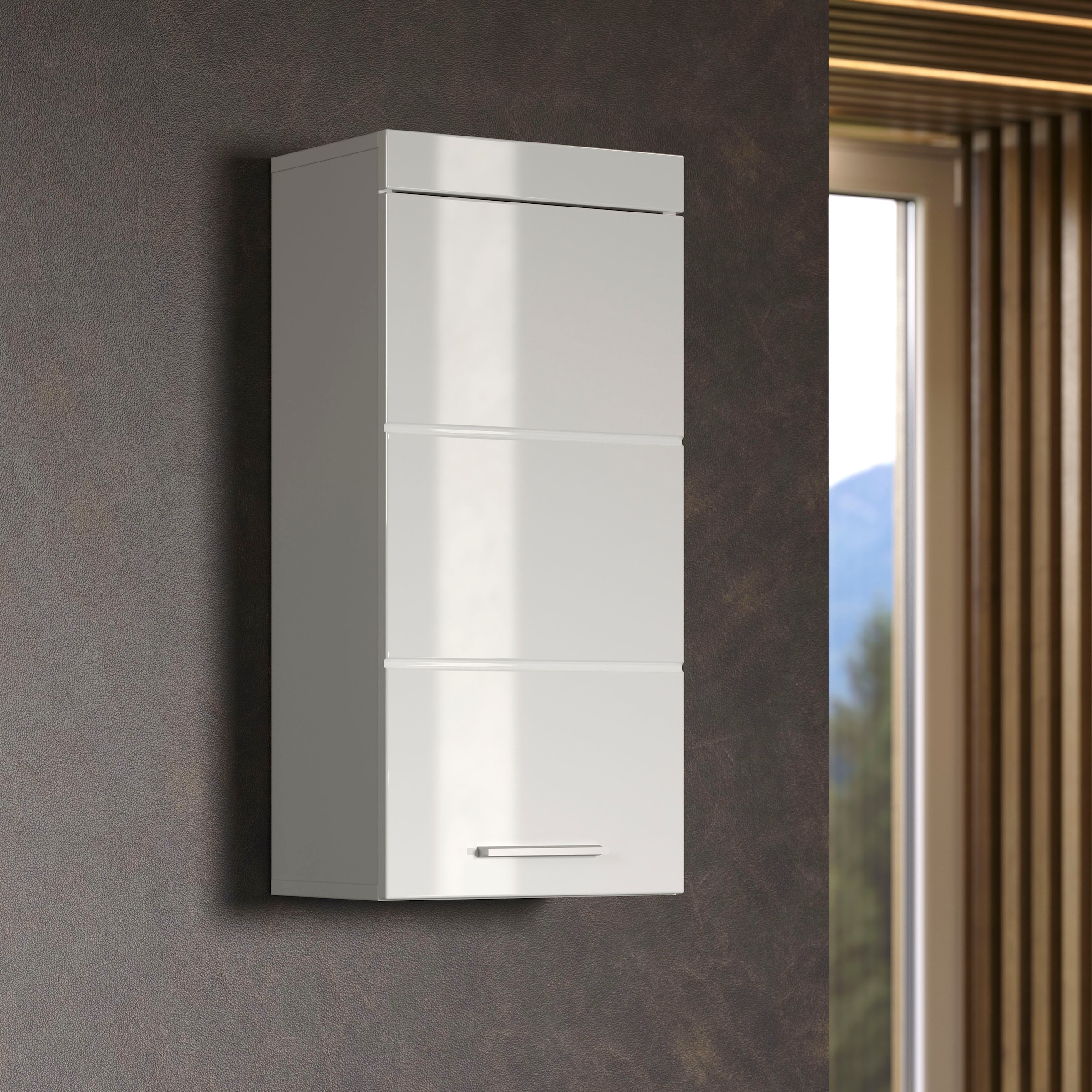 welltime Hängeschrank »Avena« Badschrank mit 1 Tür & 1 Boden - (B/T/H) 37/23/77 cm