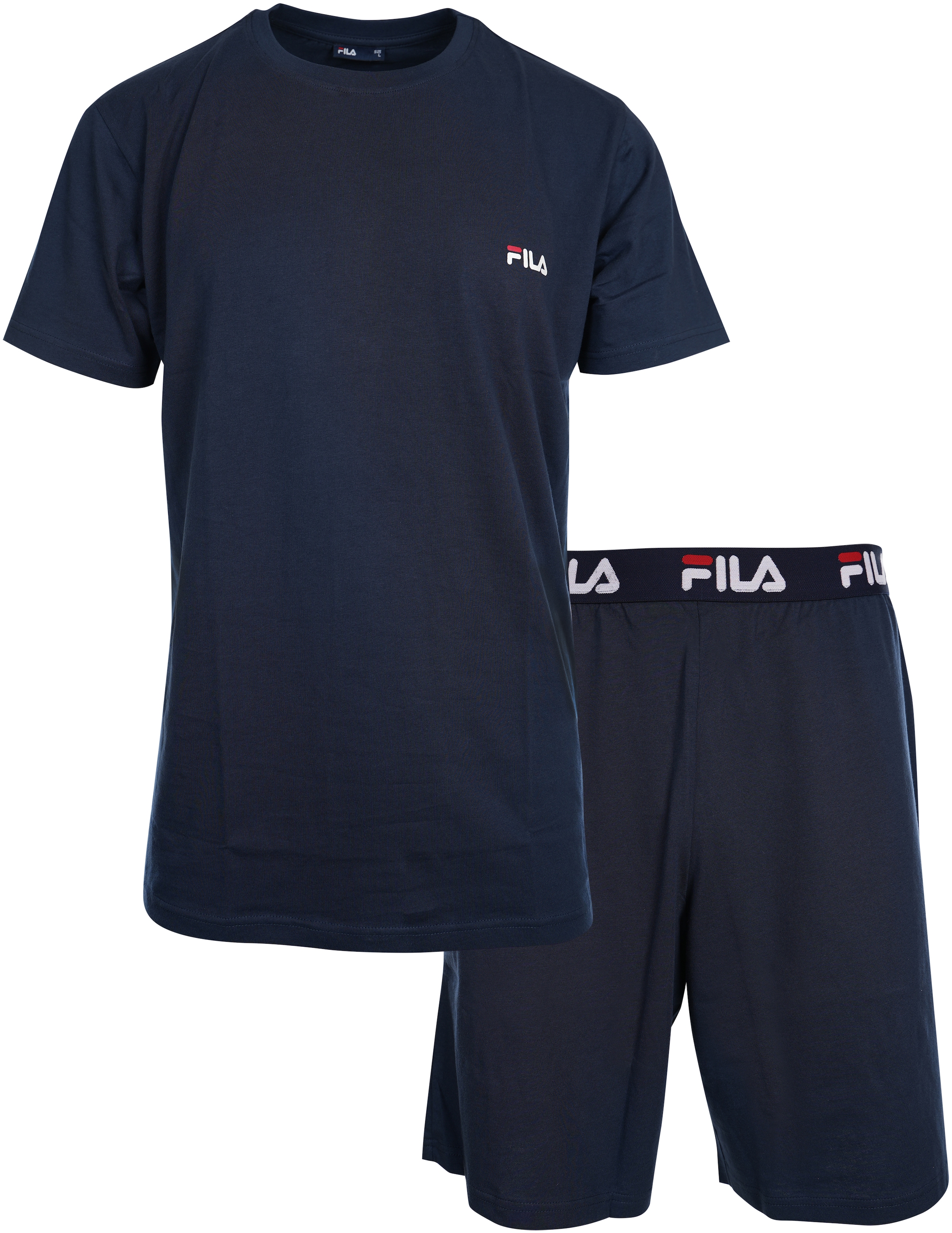 Shorty, (2 tlg.), Hose mit elastischem Logobund und Kurzarmshirt