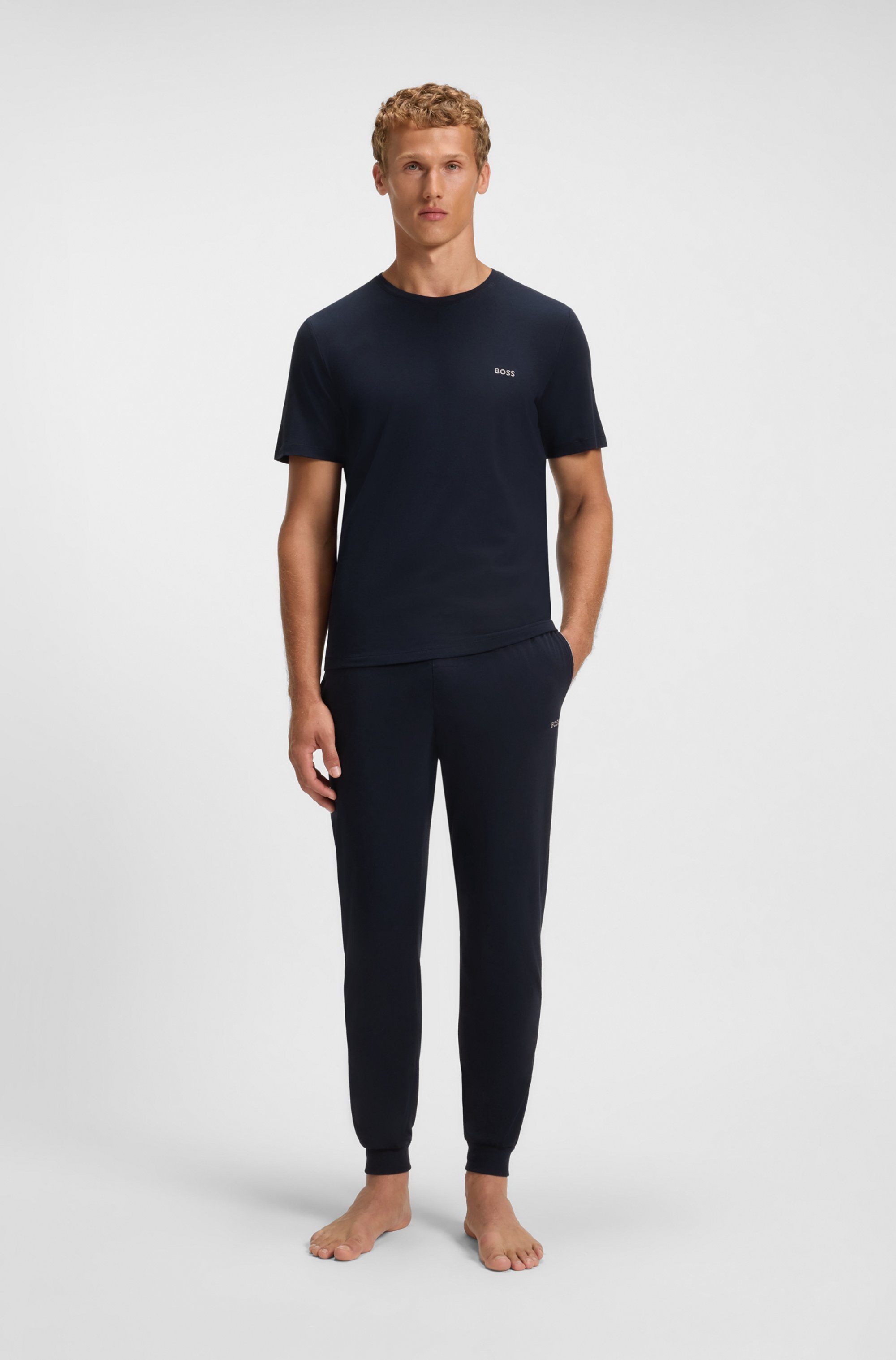 BOSS T-shirt »Mix&Match T-Shirt R« mit BOSS Stickerei auf der Brust