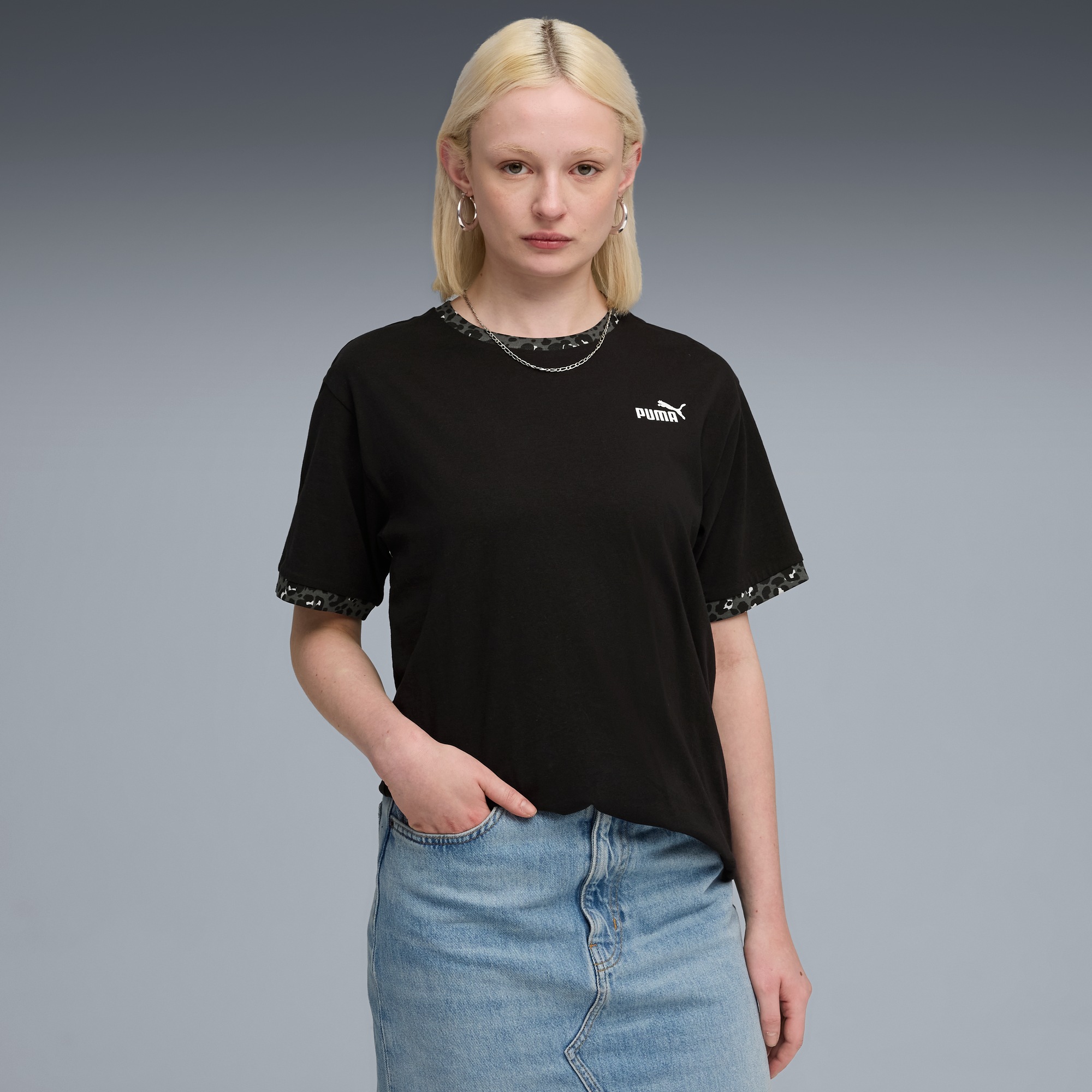 Image of PUMA T-Shirt "ESS GRAPHIC ANIMAL RELAXED TEE" normale Schnittform, Kurzarm, für vielseitige Aktivitäten