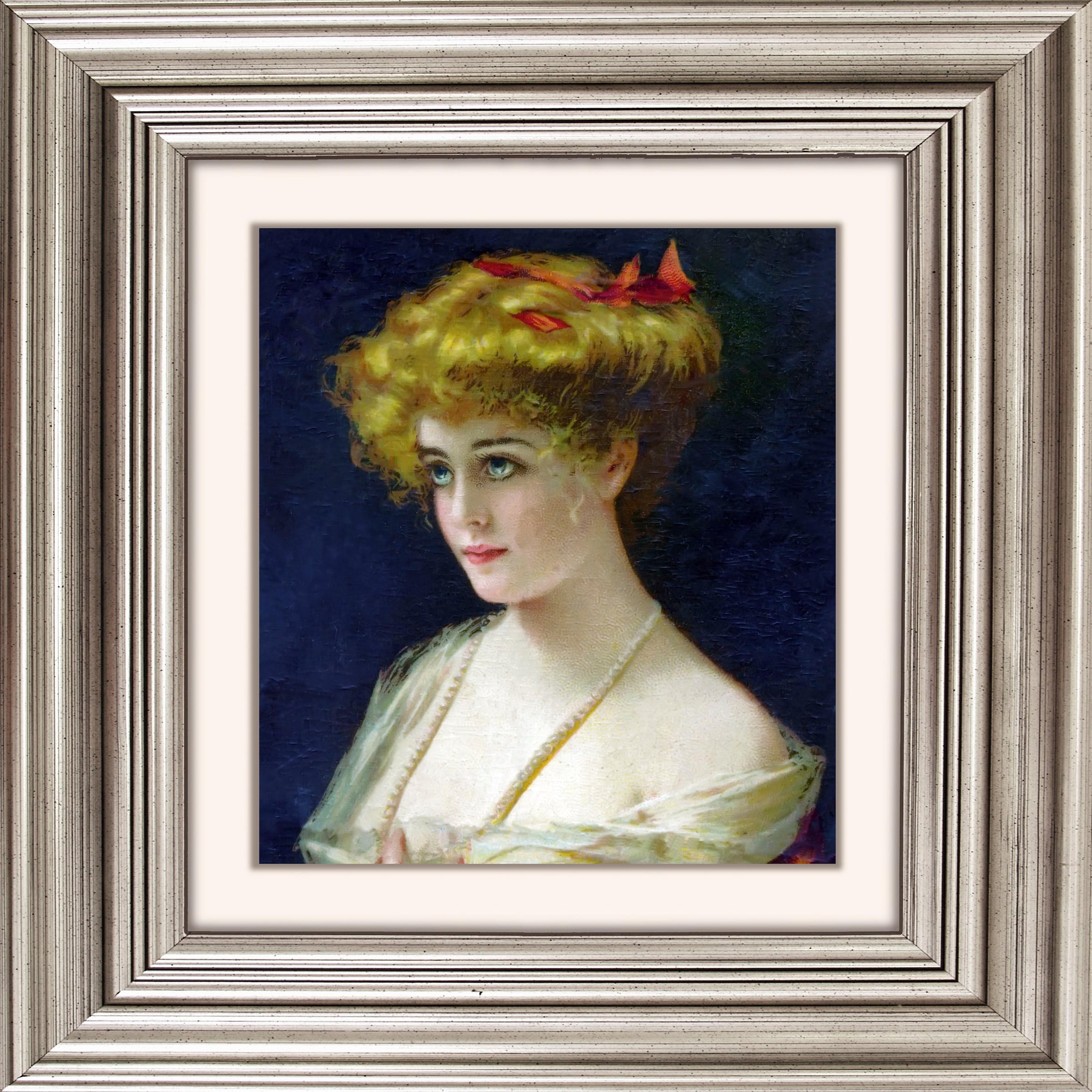 Image of queence Acrylglasbild "Frau I" Frau Gemälde Historische Persönlichkeiten Kunst Fine Art-Print in Galeriequalität