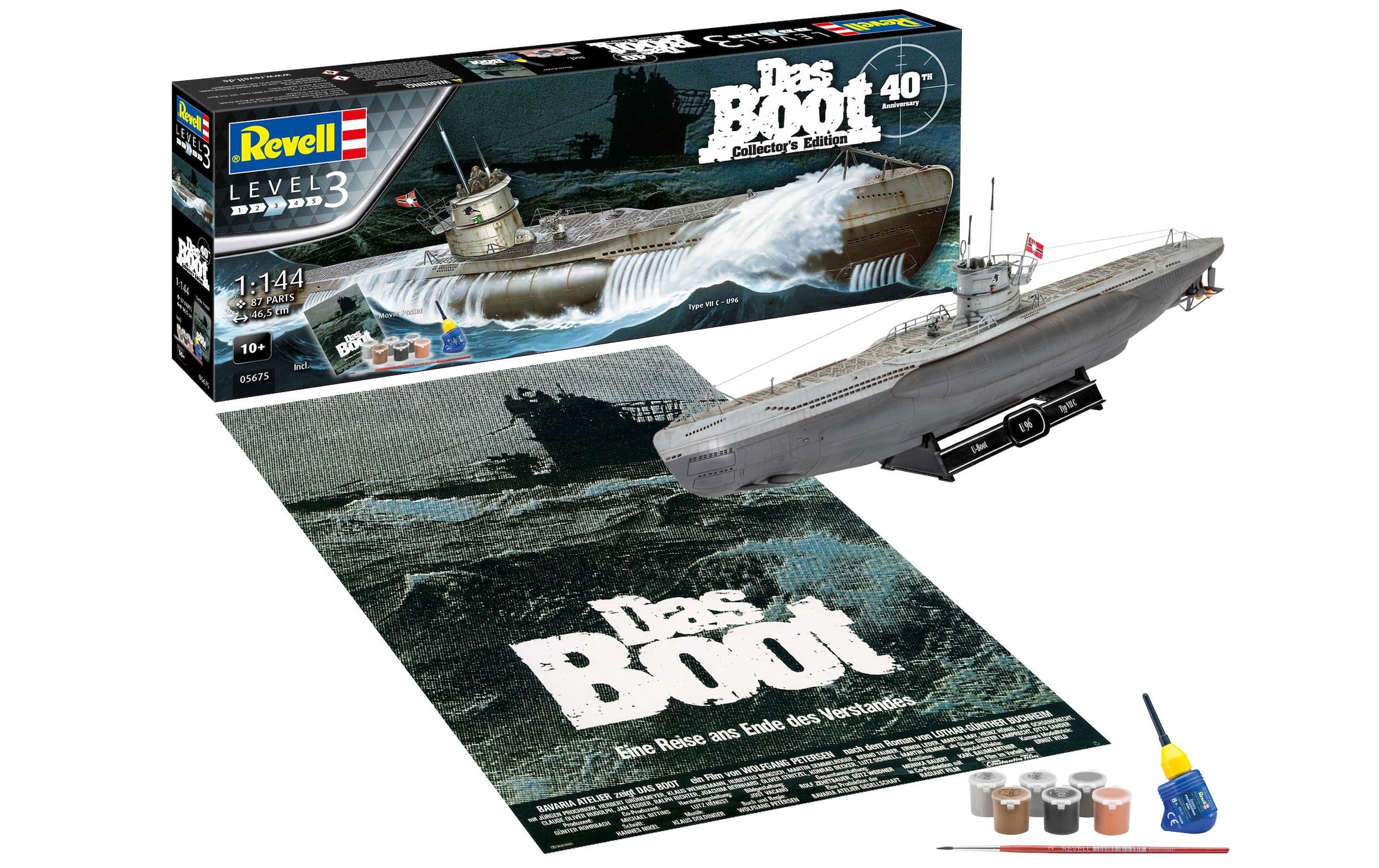 Revell® Kit de modèles réduits »Geschenkset zum Film Das Boot« 1:144 fabriqué en Europe