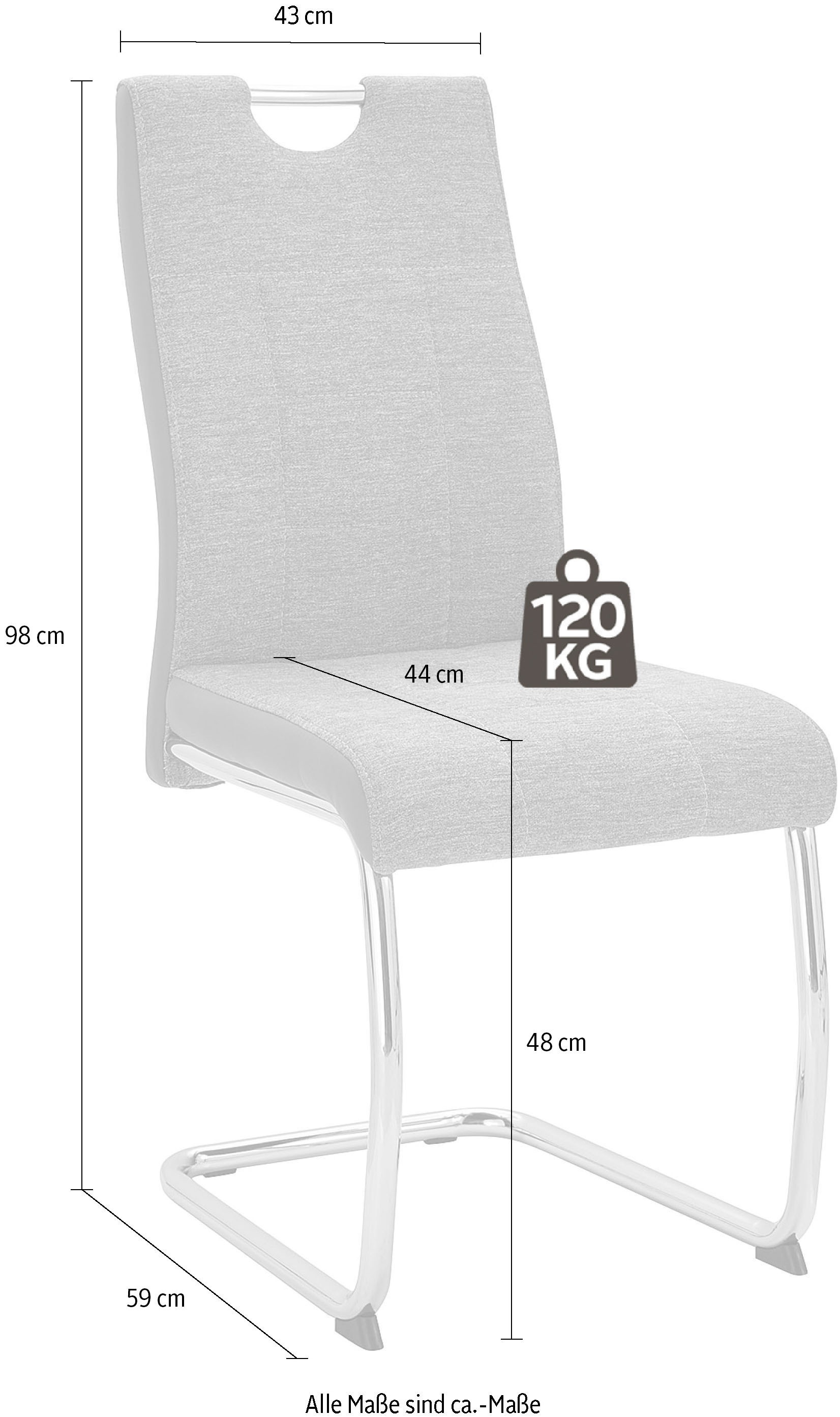 HELA Esszimmerstuhl »Alina« (Set) 2 Stk.2 oder 4 Stück, Schwingstuhl