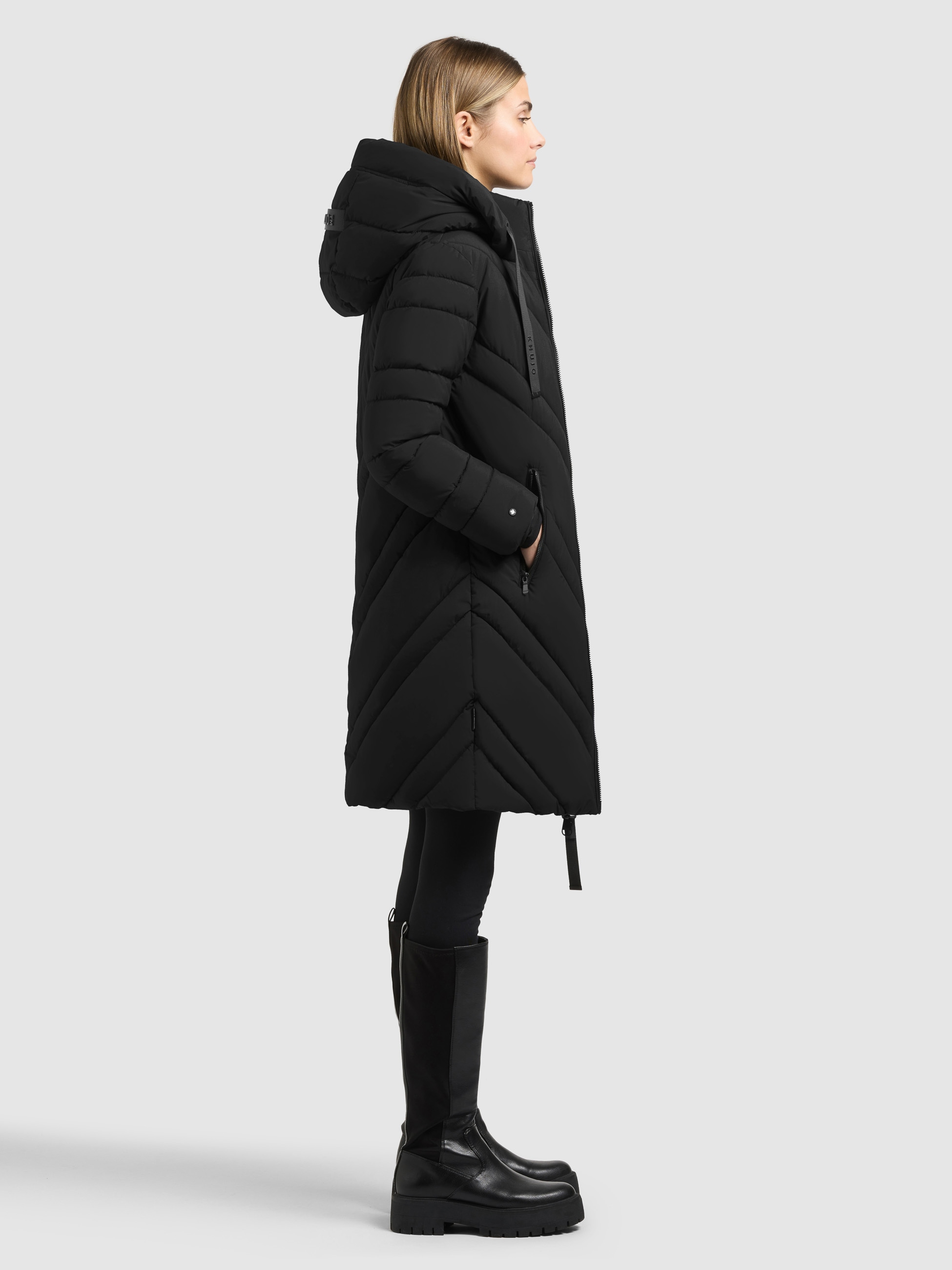 khujo Steppmantel »TABY2« Taschenbeutel mit Fleece