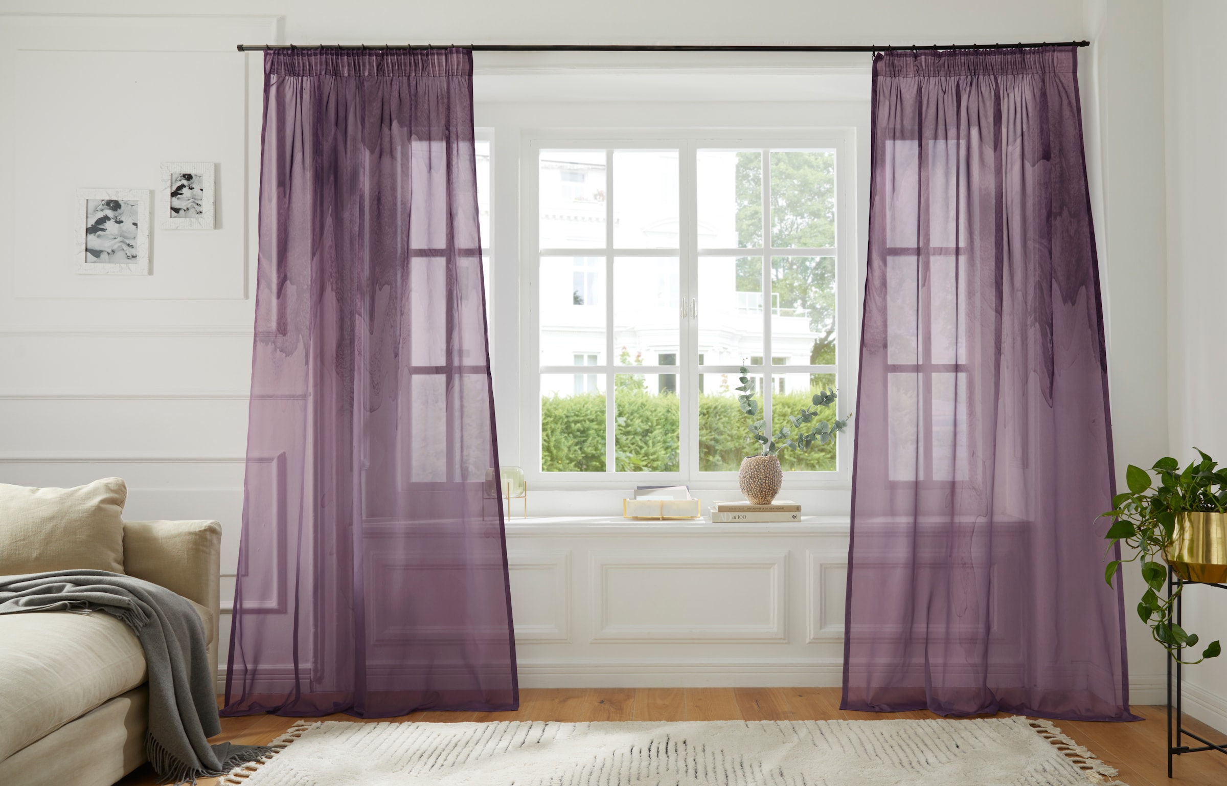 Guido Maria Kretschmer Home&Living Gardine »Greet« Multifunktionsband 1 Stk. tlg. Voile halbtransparent