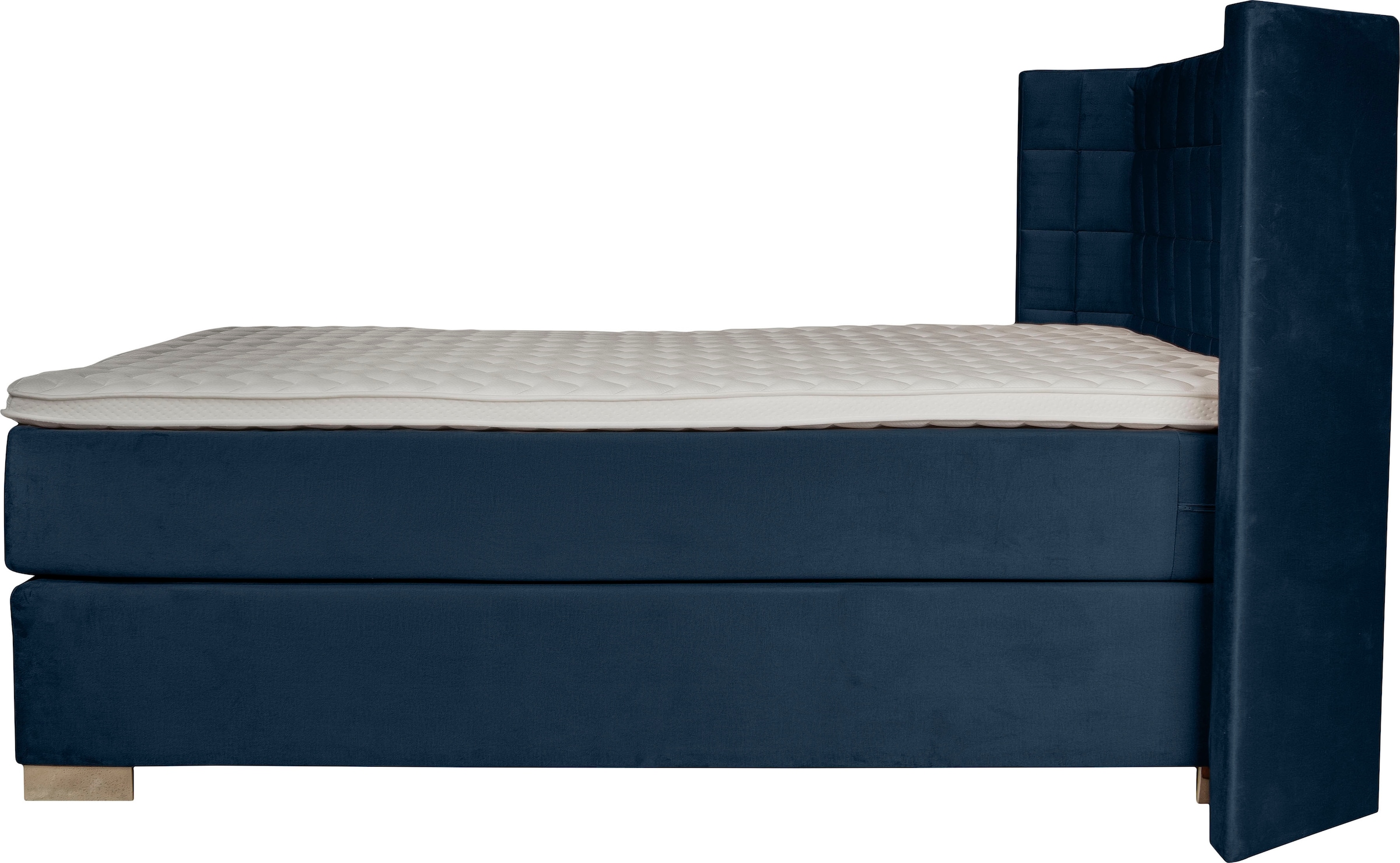 Home affaire Lit boxspring »Piazza« avec matelassage et tête de lit avec ailes latérales