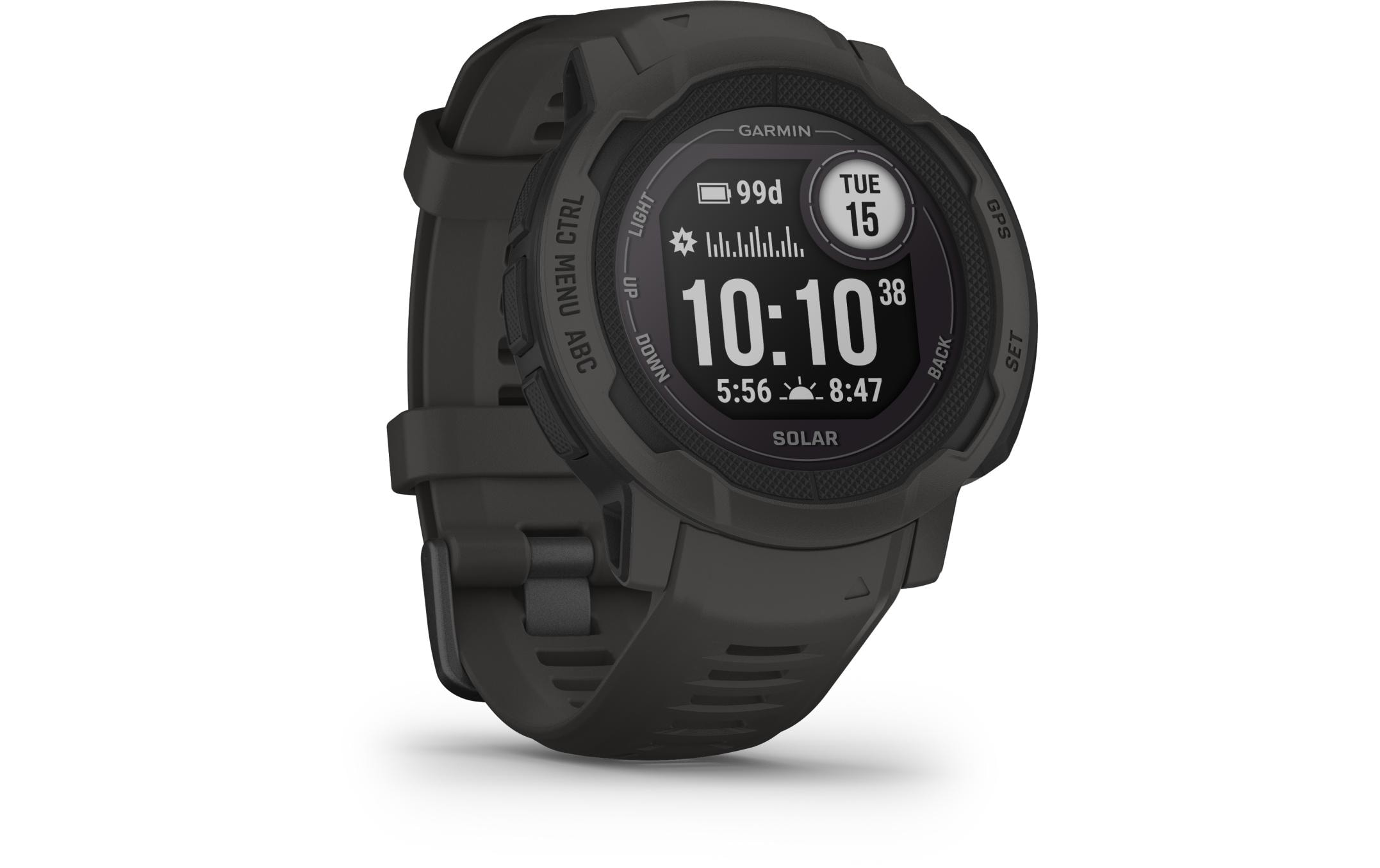Garmin Smartwatch »GARMIN Sportuhr Instinct 2 Solar, A«, (Android Wear)