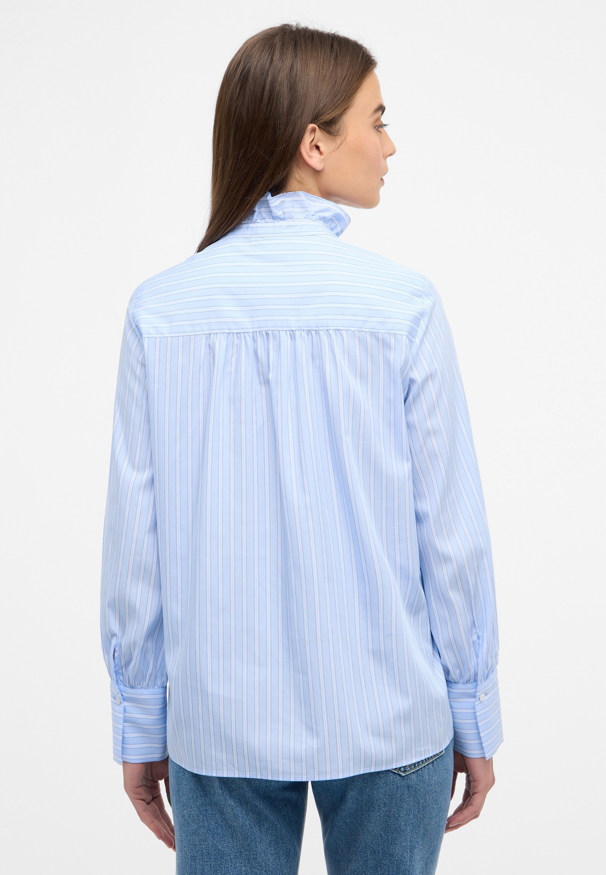Eterna Longbluse »LOOSE FIT« EASY IRON (bügelleicht)