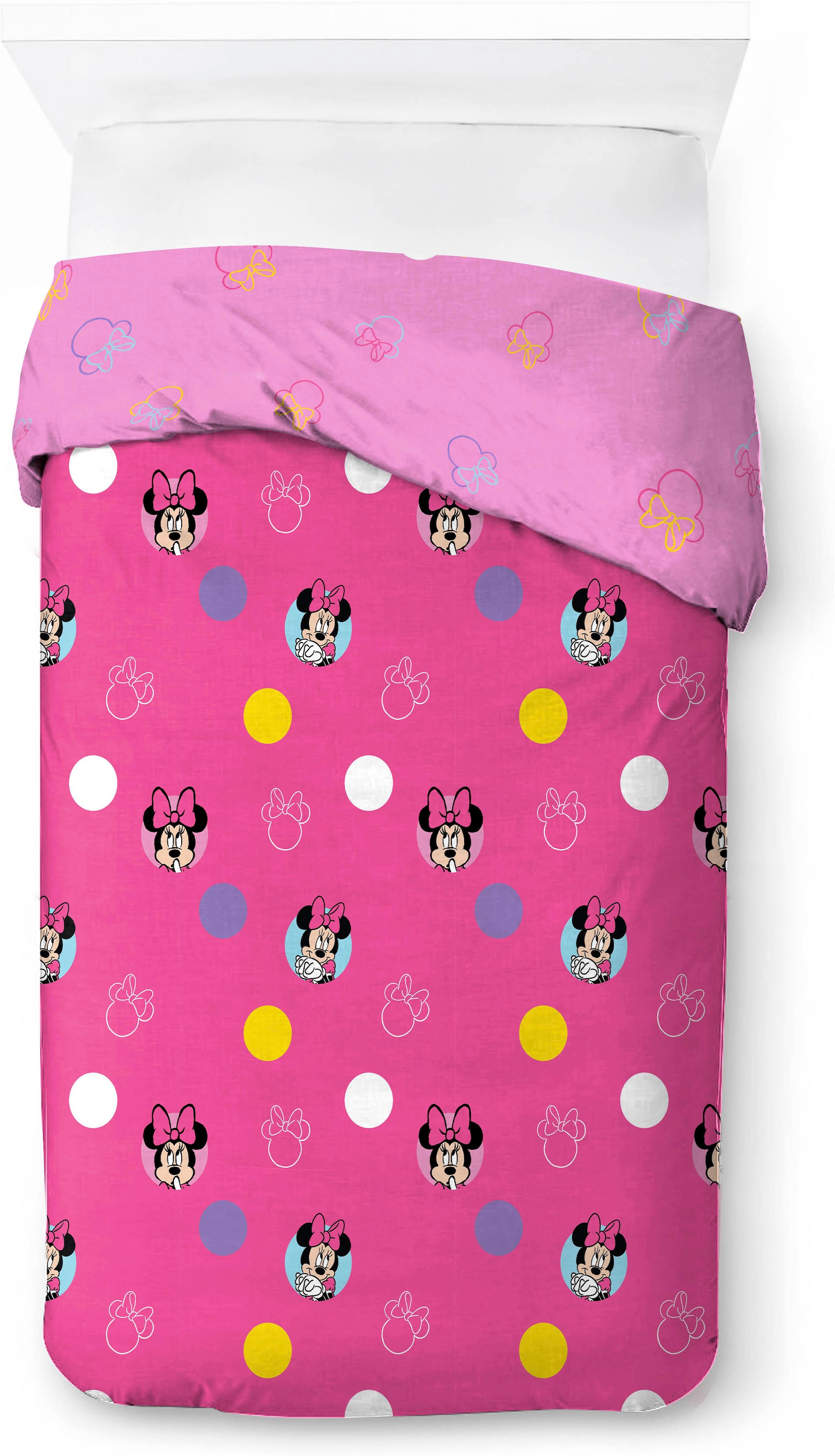Disney Linge de lit pour enfants »Minnie Mouse Happy« 2 100% coton
