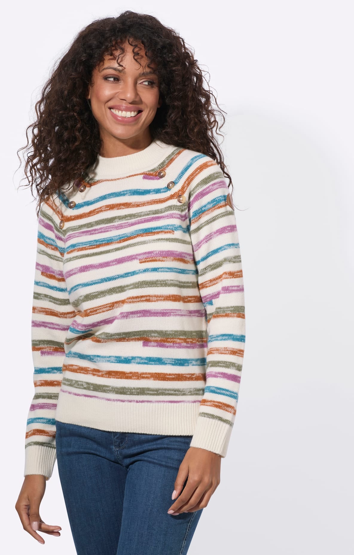 Casual Looks Stehkragenpullover »Langarm-Pullover«