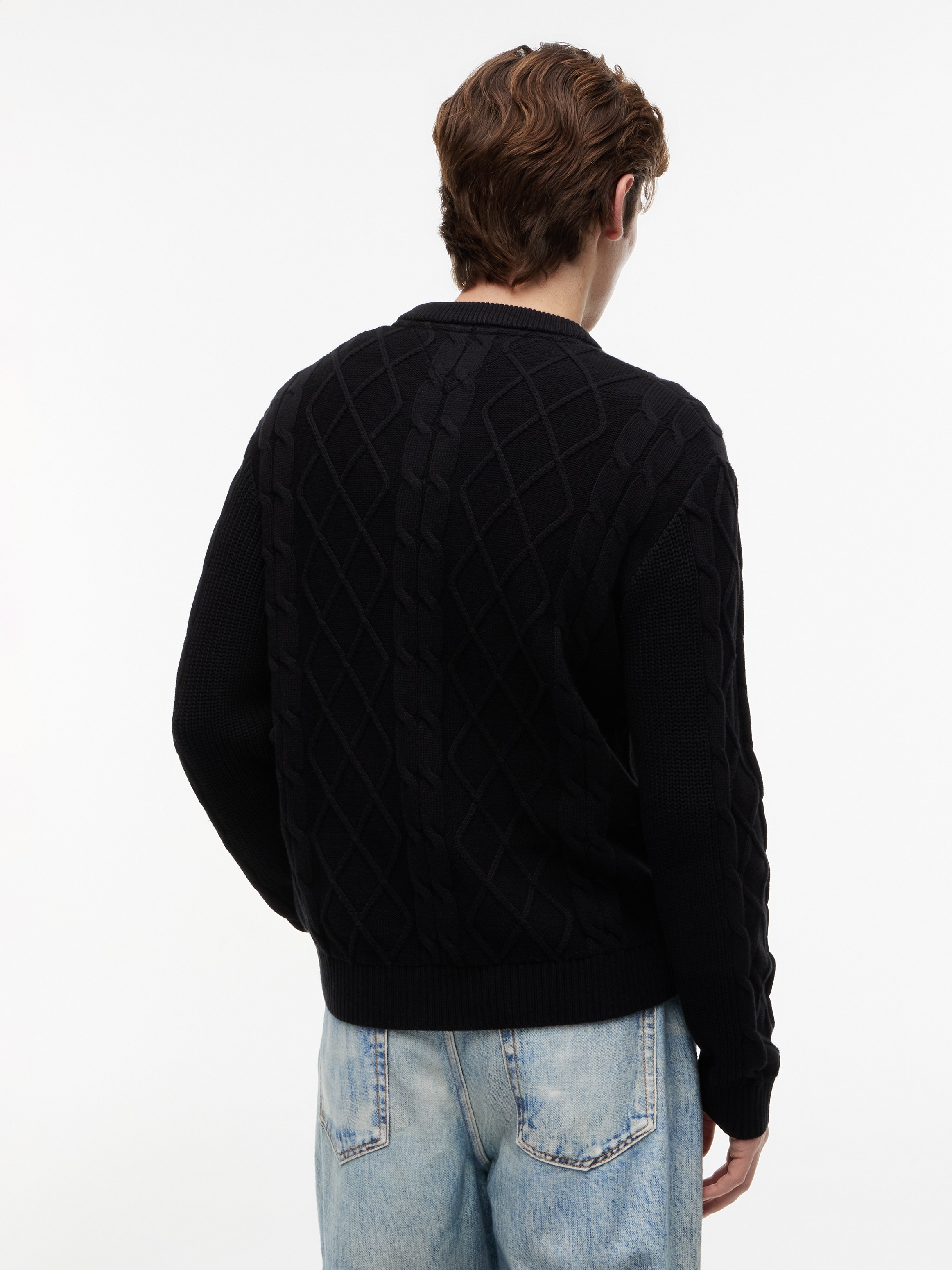 Tommy Jeans Pull à col rond »TJM REG CABLE KNIT SWEATER«