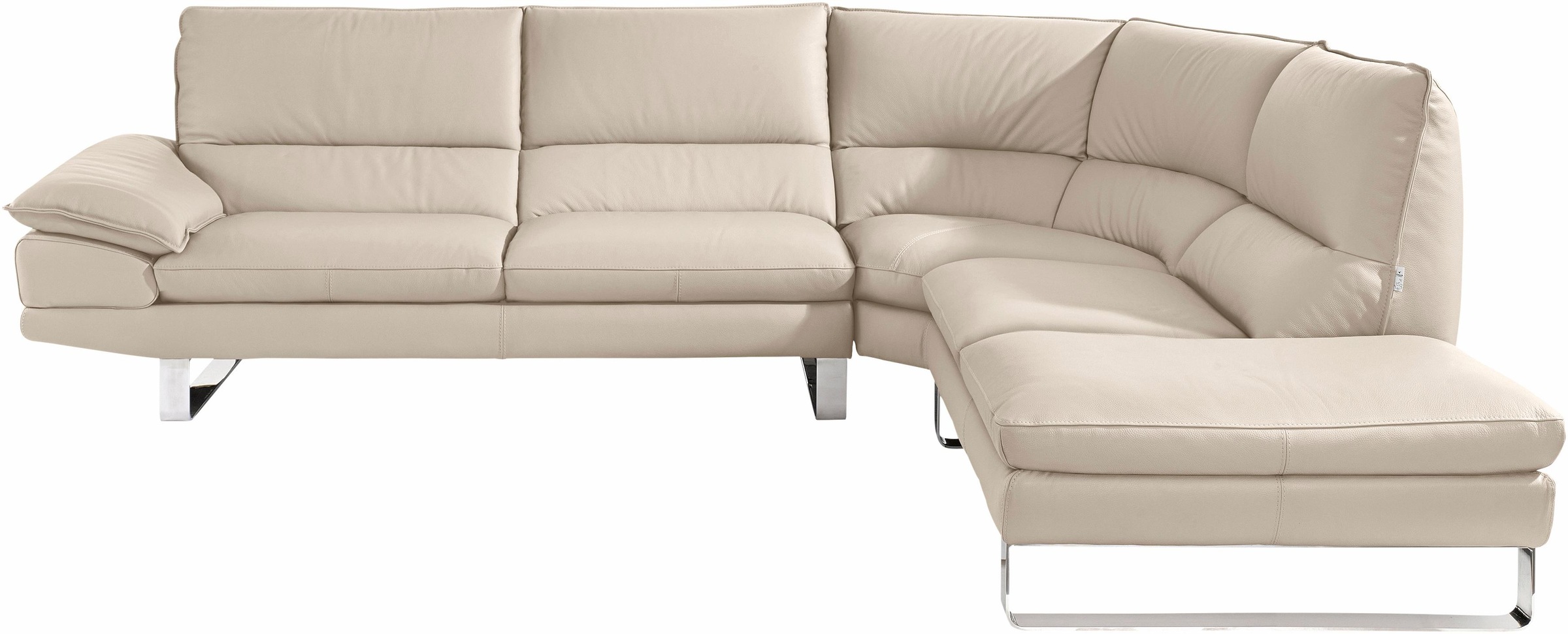 Image of CALIA ITALIA Ecksofa »Dave«, aus Leder, Ottomane wahlweise links oder rechts bei Ackermann Versand Schweiz