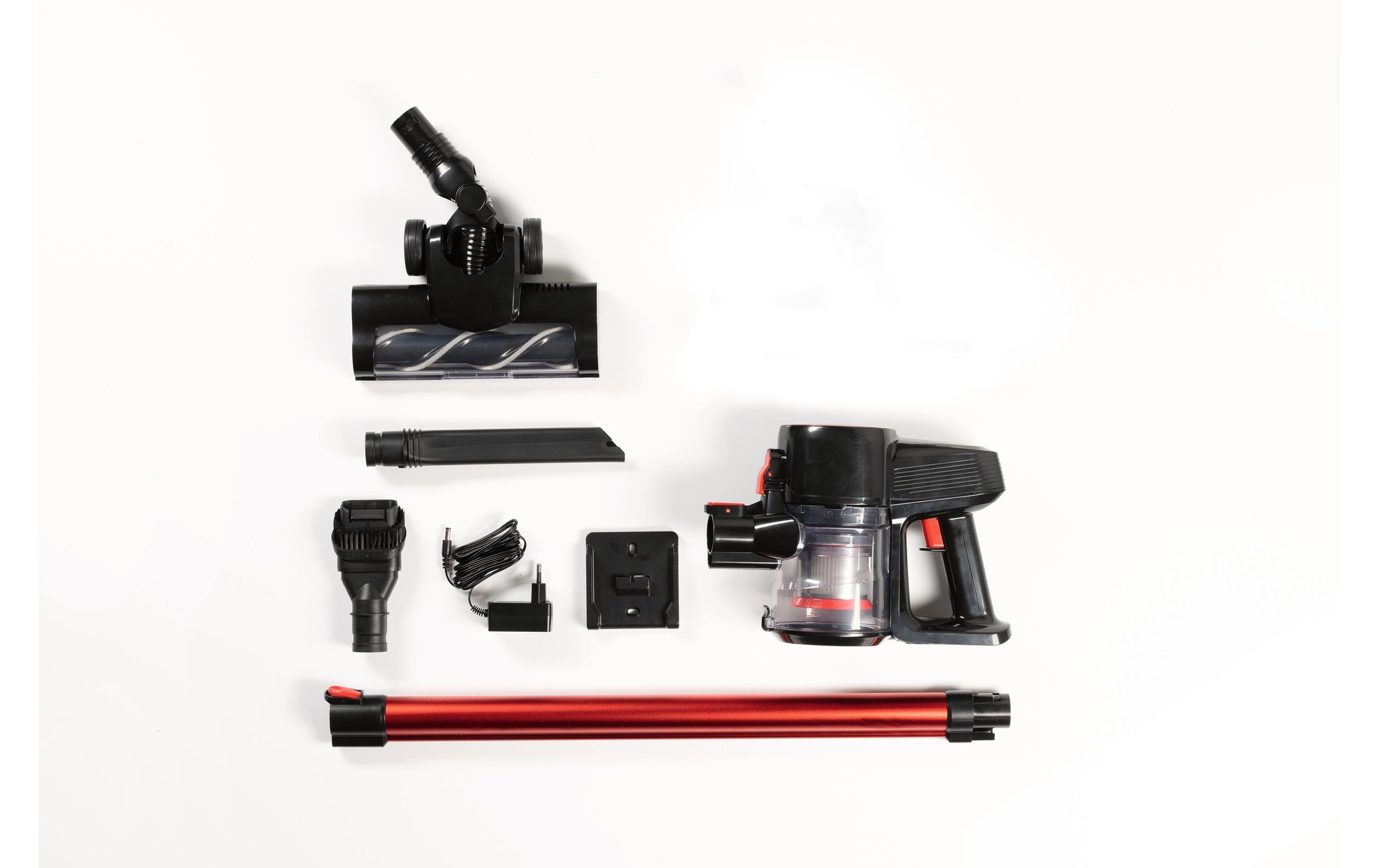 CLEANmaxx Akku-Hand-und Stielstaubsauger »Rot/Schwarz«
